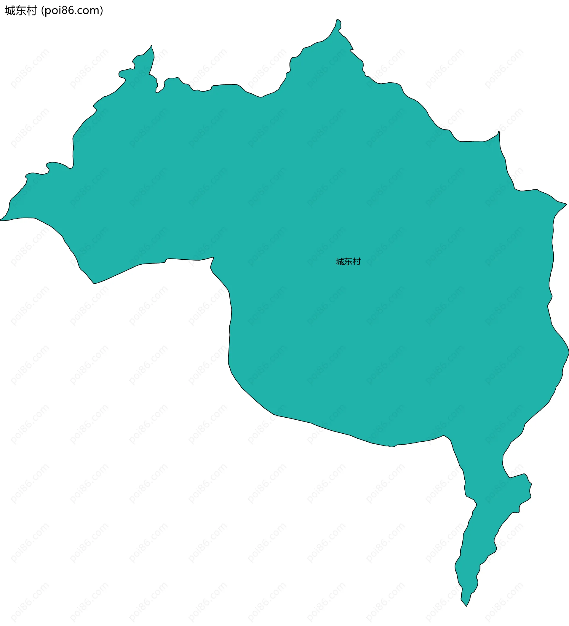 城东村边界地图