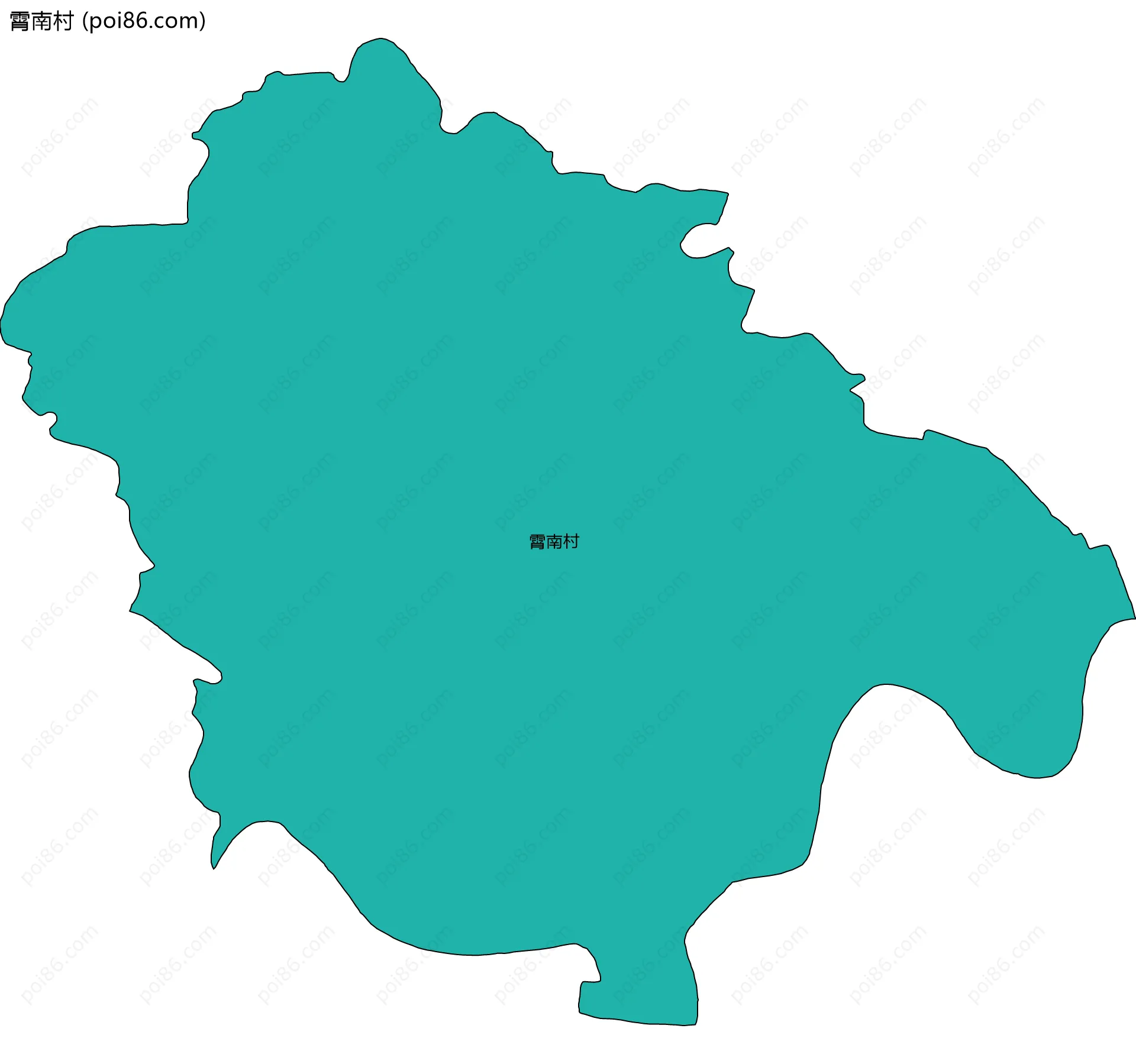 霄南村边界地图