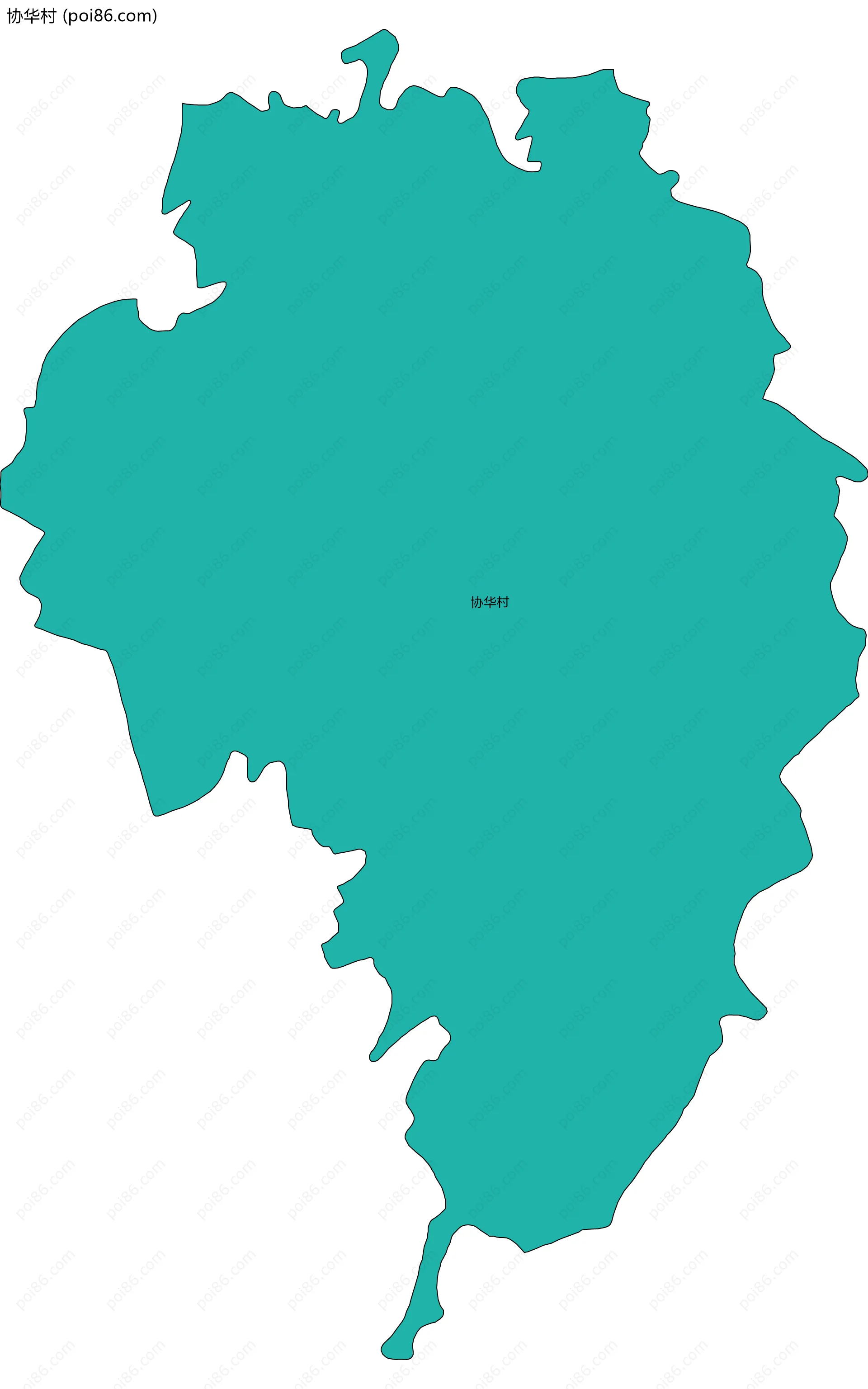 协华村边界地图