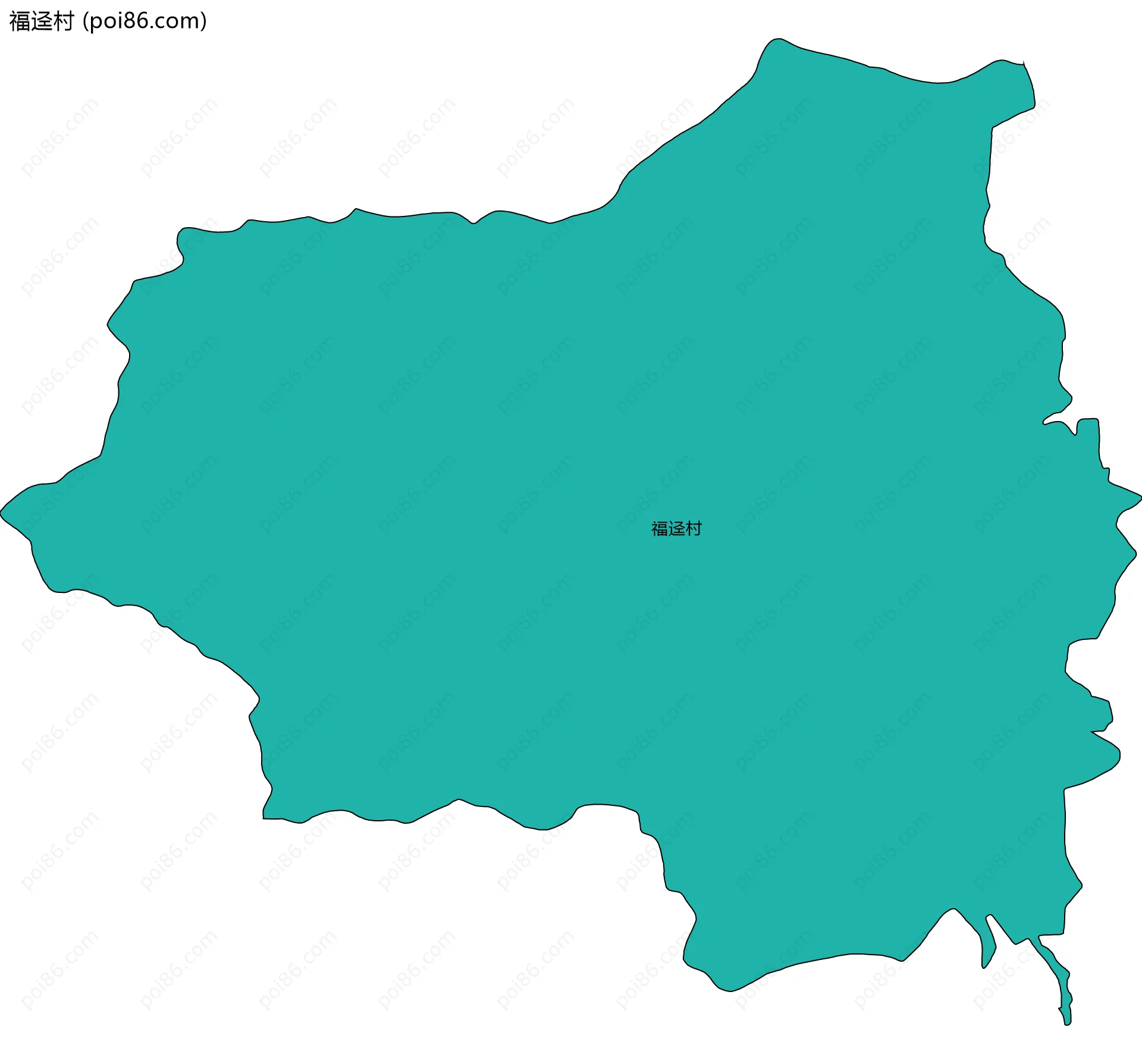 福迳村边界地图