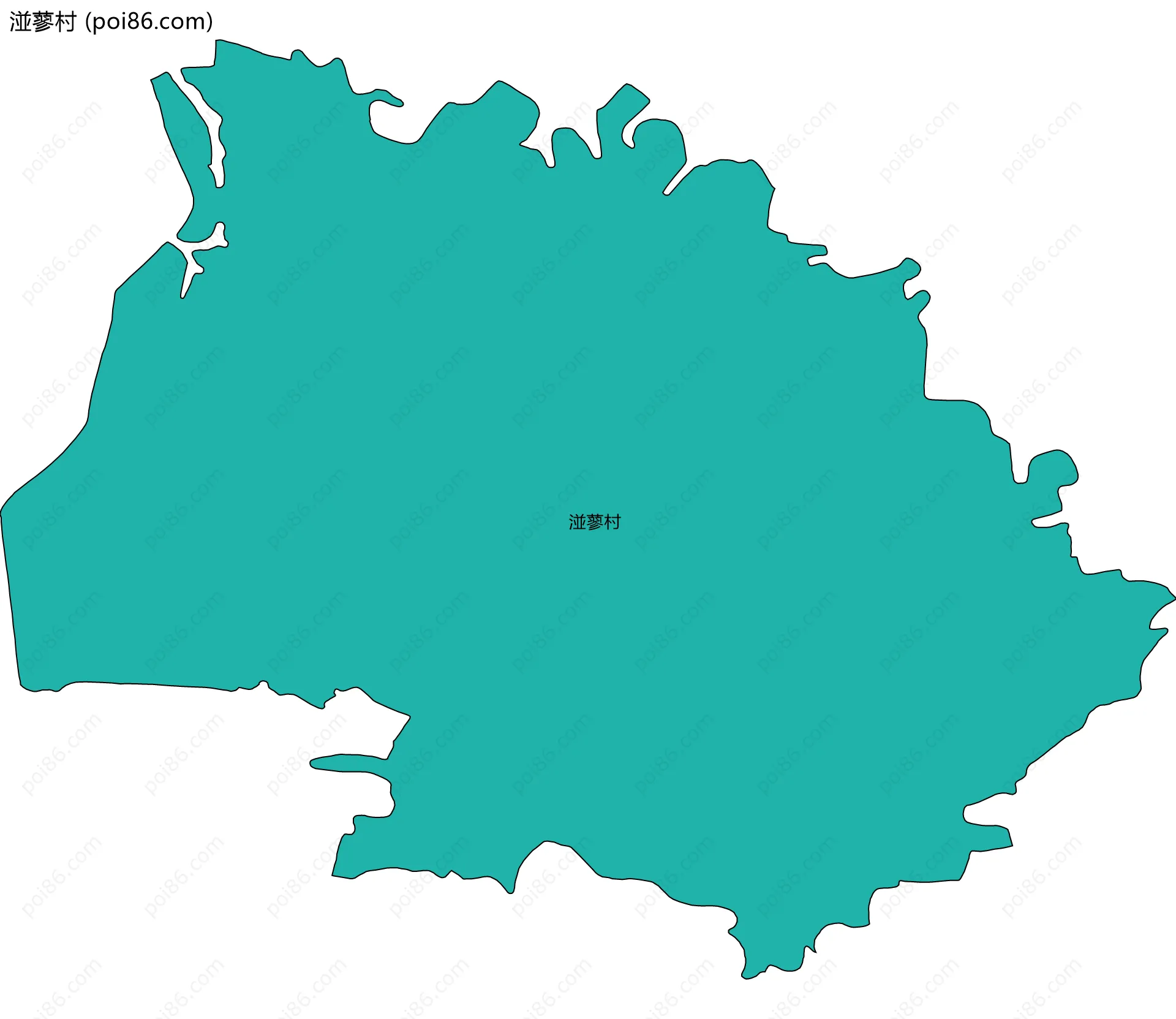 湴蓼村边界地图