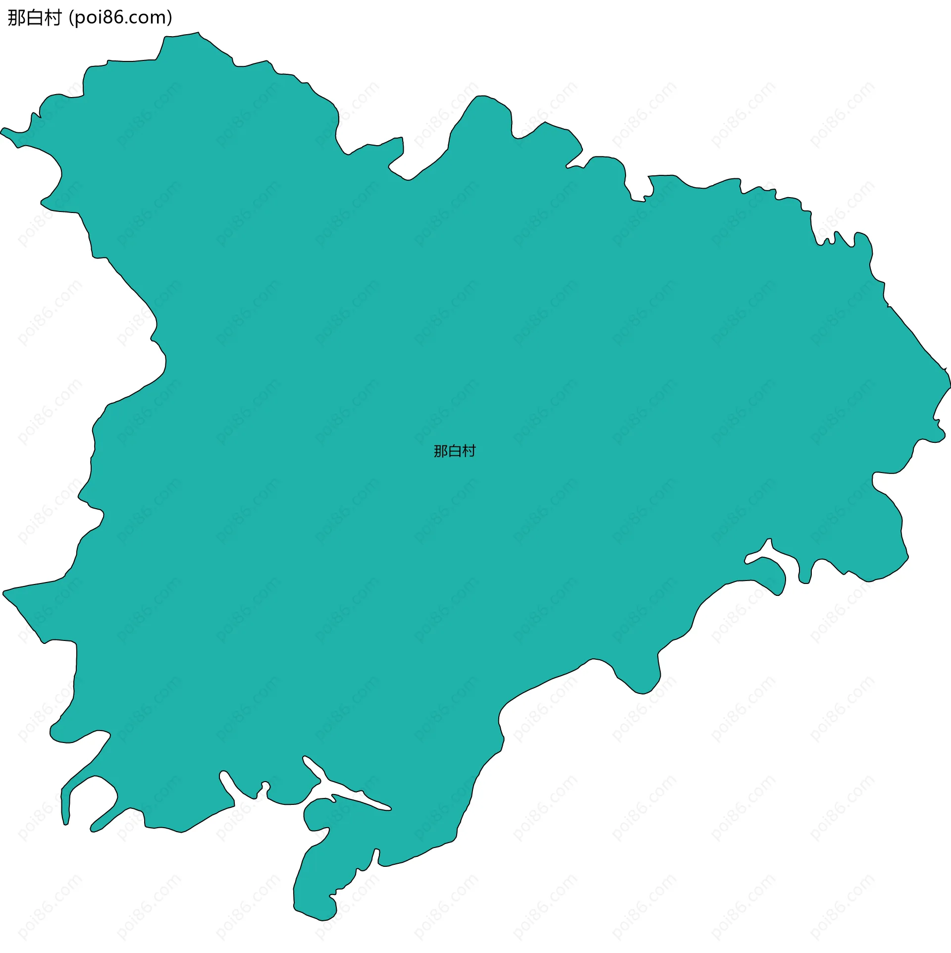 那白村边界地图