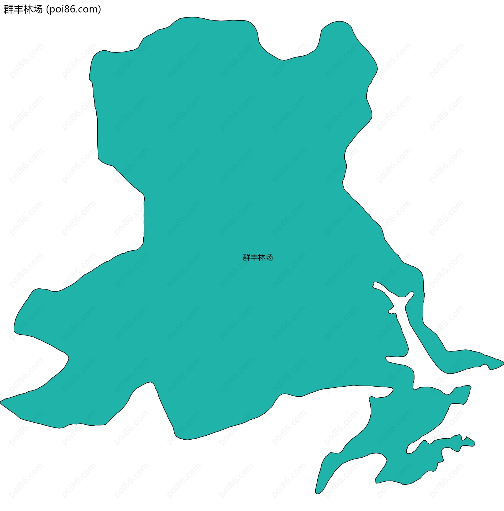 群丰林场边界地图