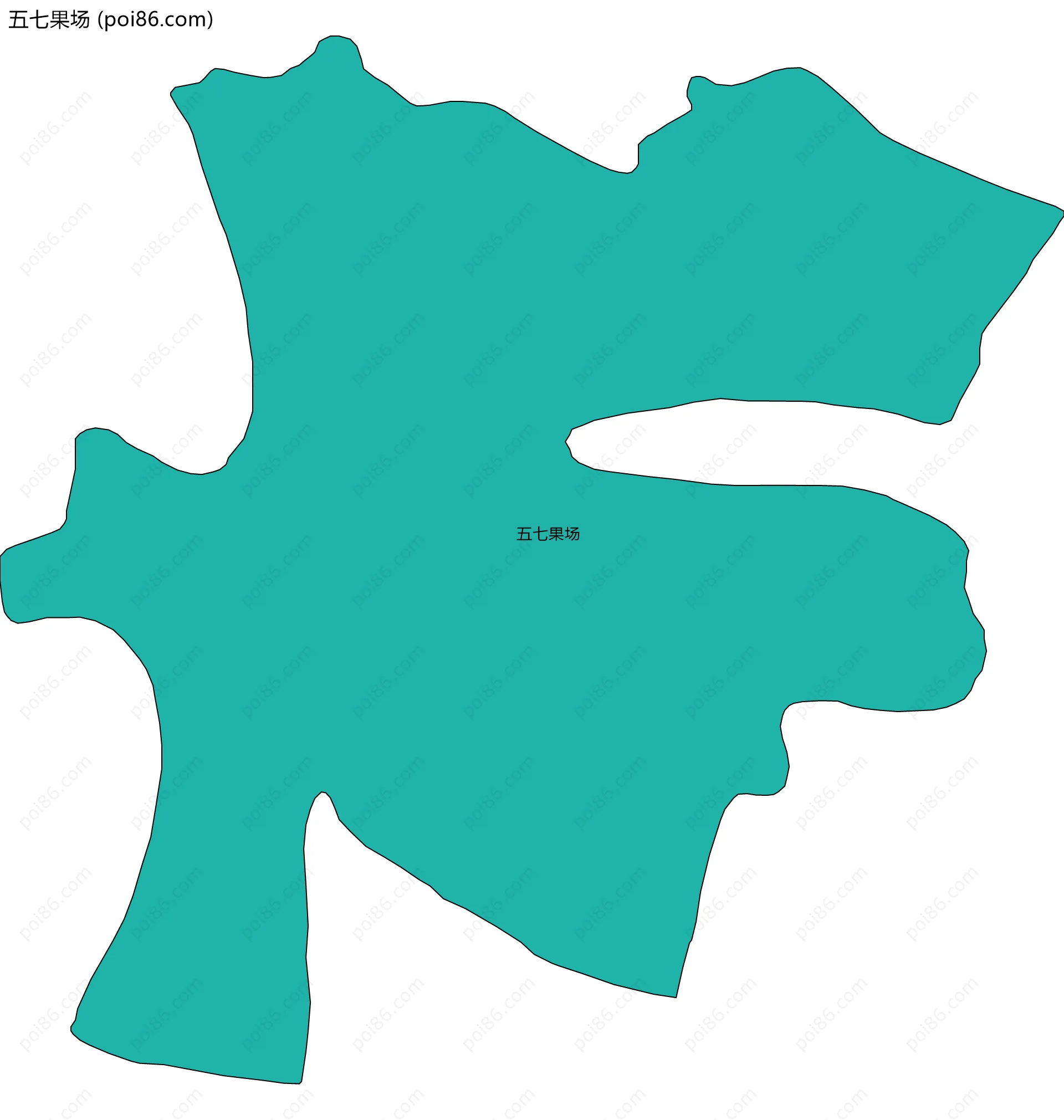 五七果场边界地图