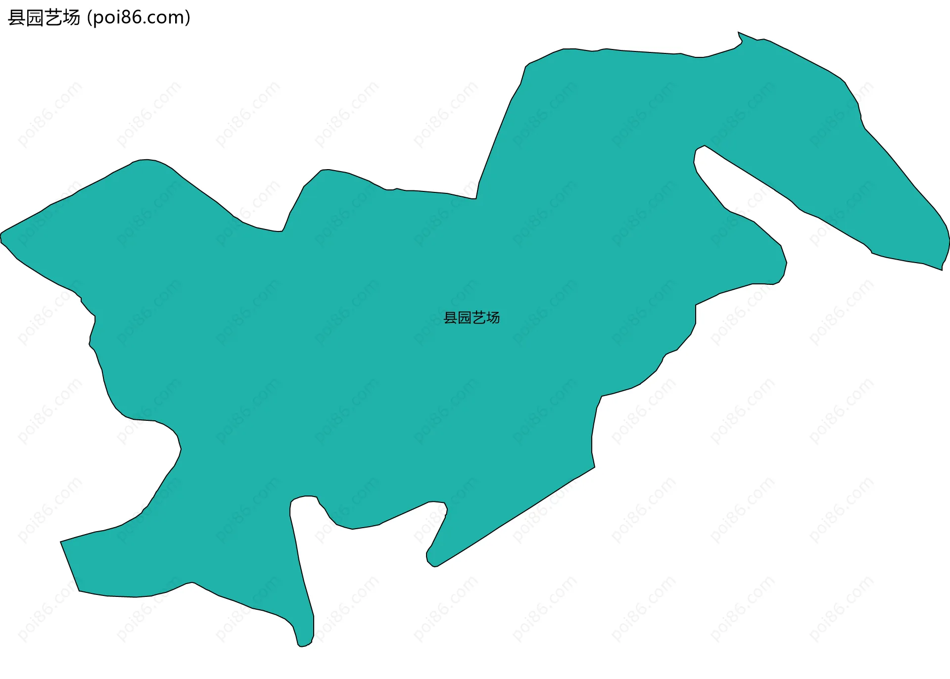 县园艺场边界地图