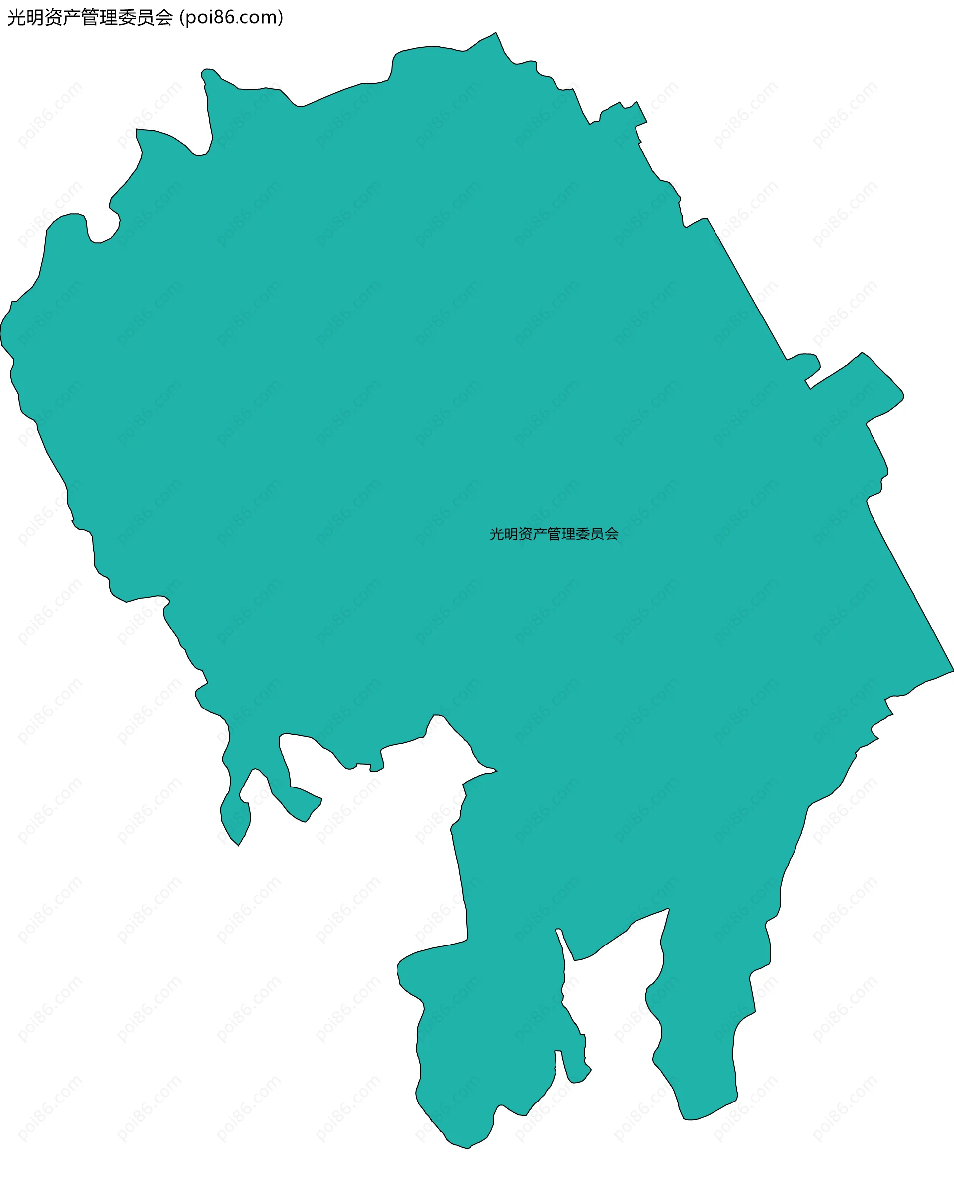 光明资产管理委员会边界地图