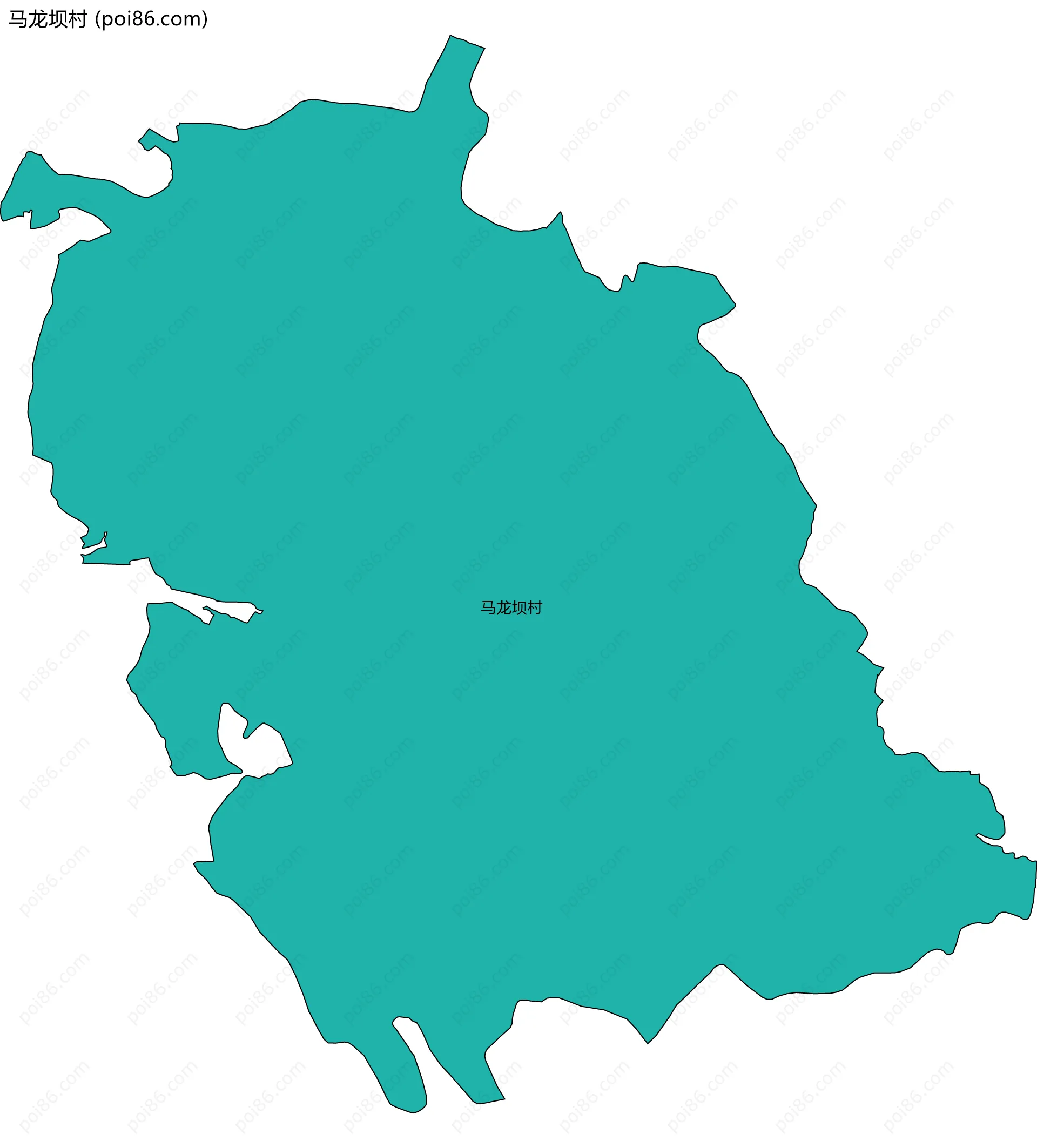 马龙坝村边界地图