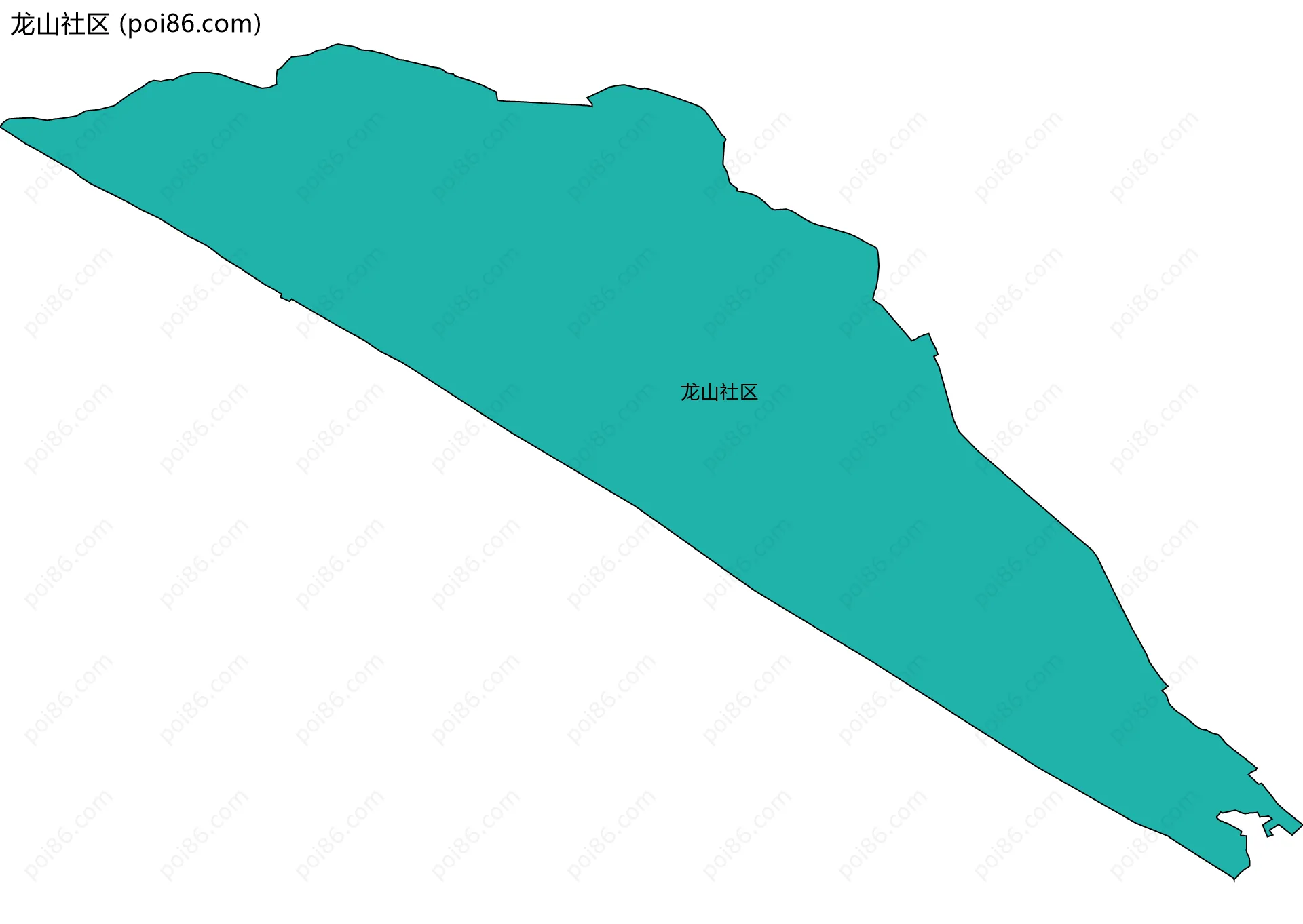 龙山社区边界地图