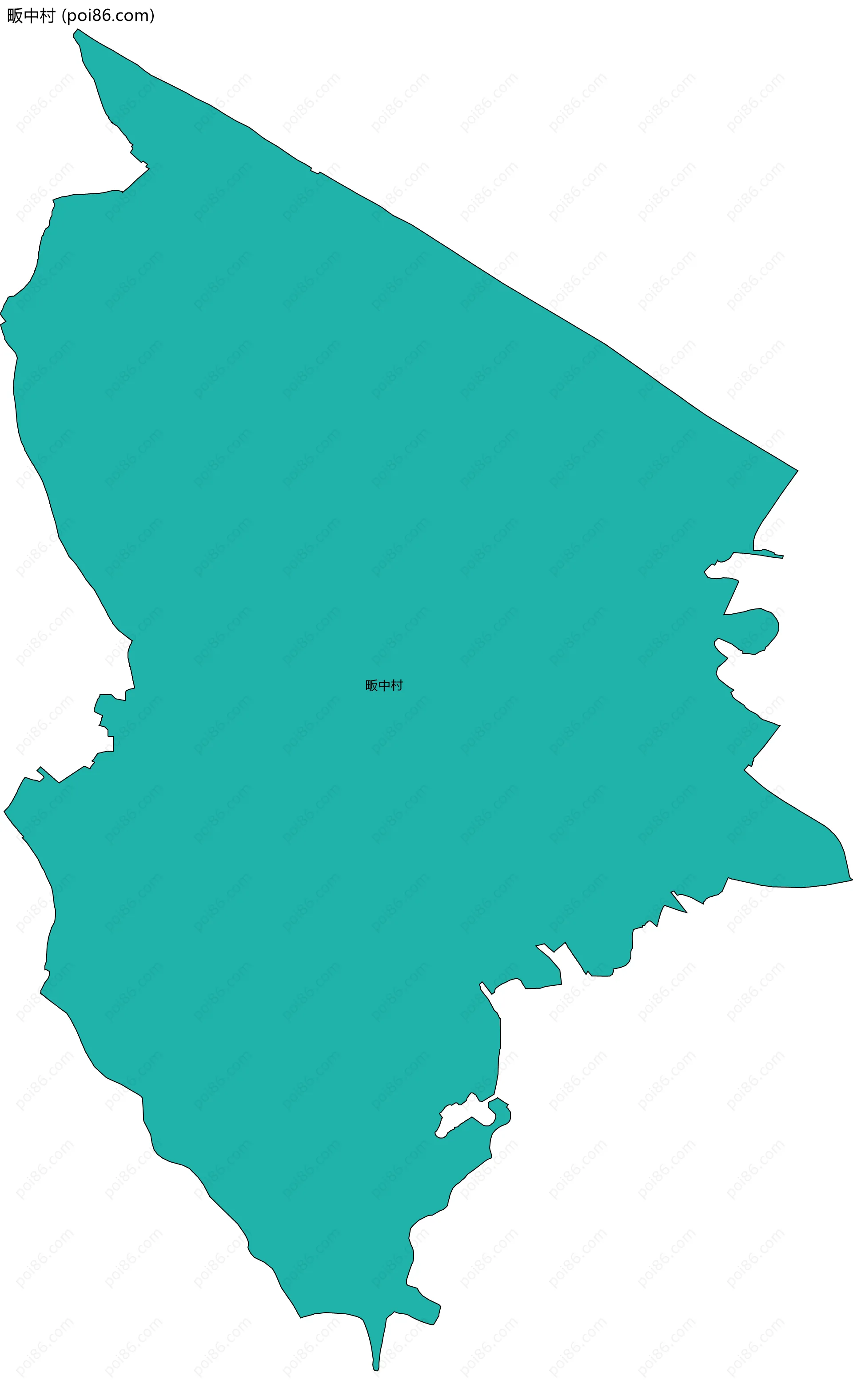 畈中村边界地图