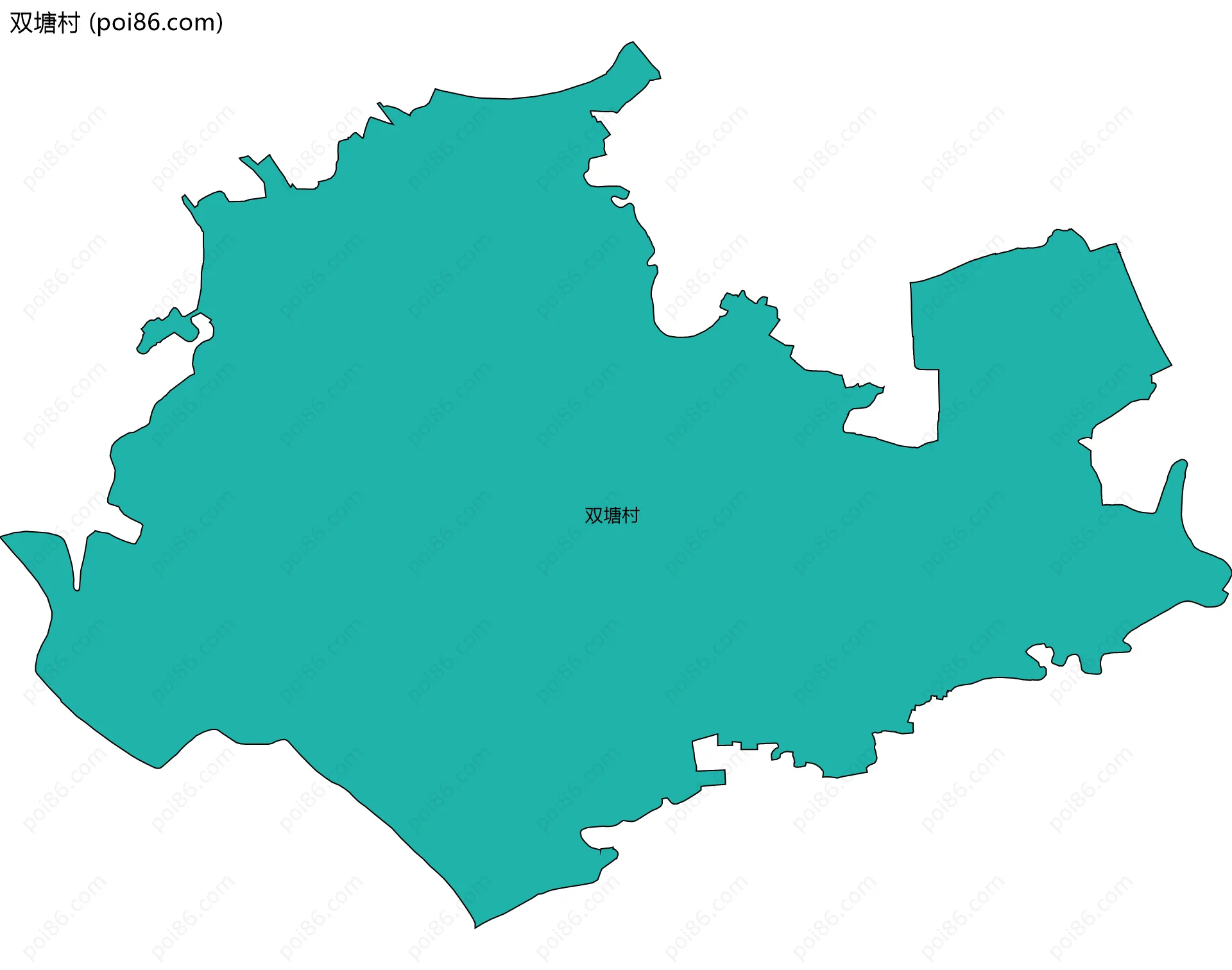 双塘村边界地图