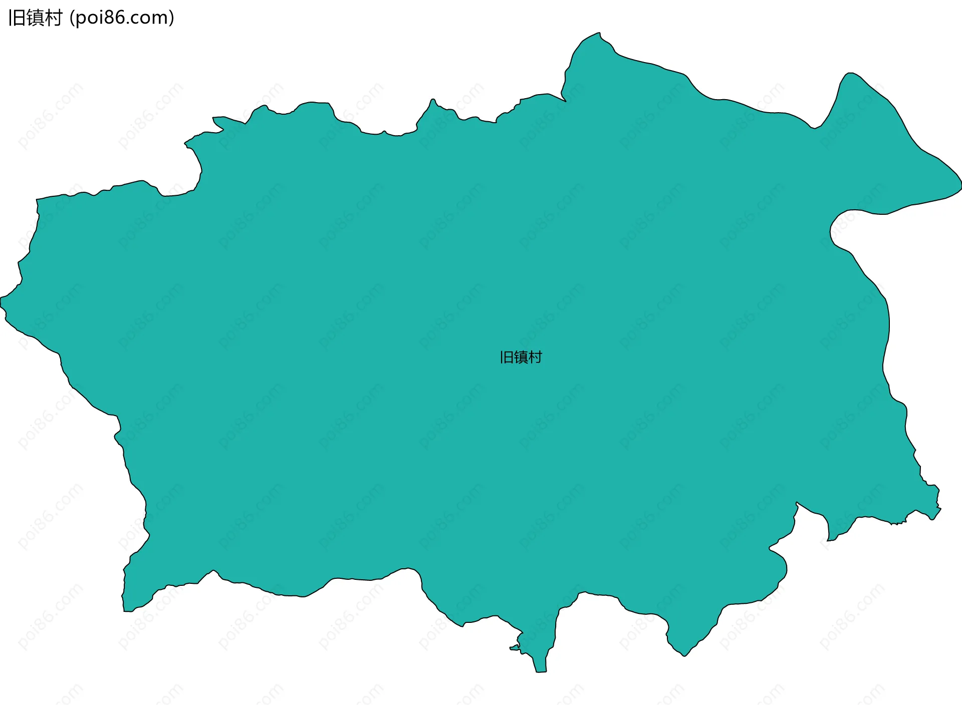 旧镇村边界地图