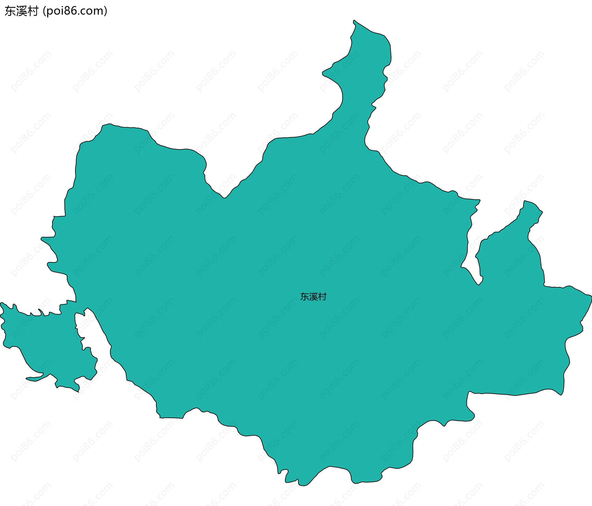 东溪村边界地图