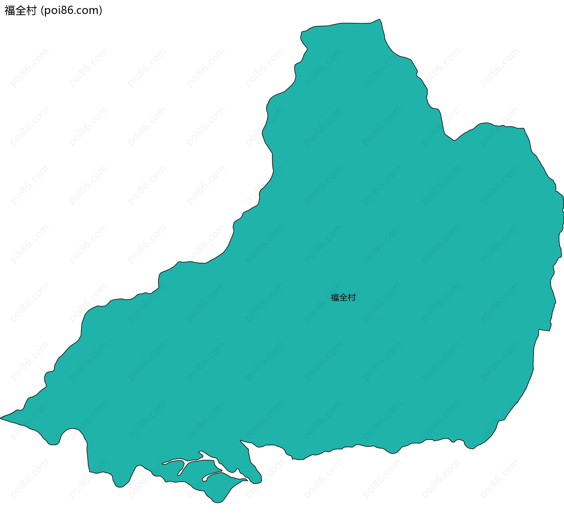 福全村边界地图