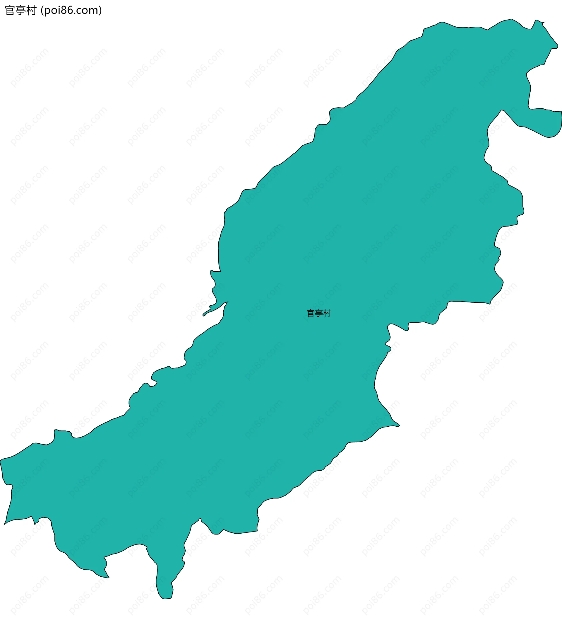 官亭村边界地图