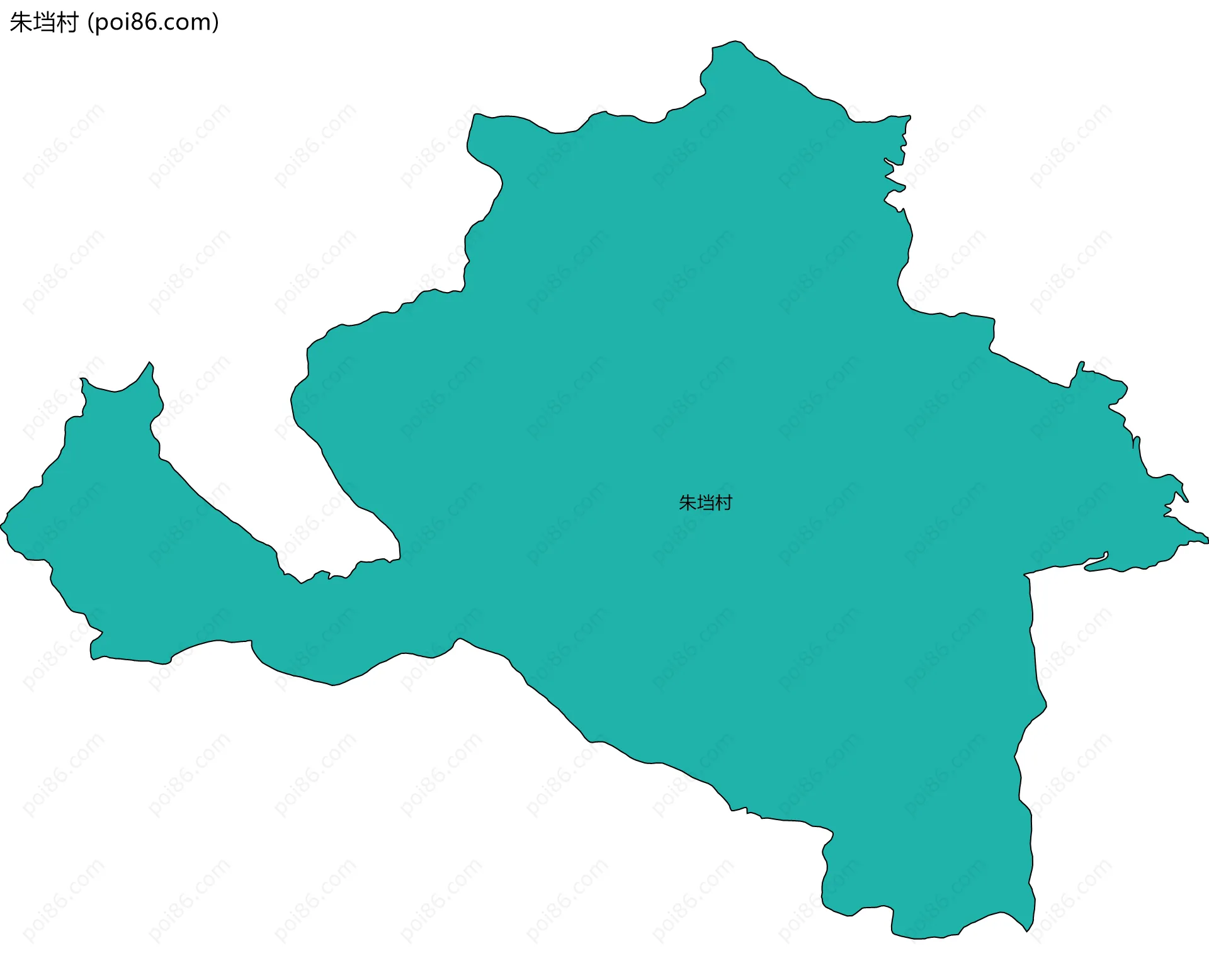 朱垱村边界地图