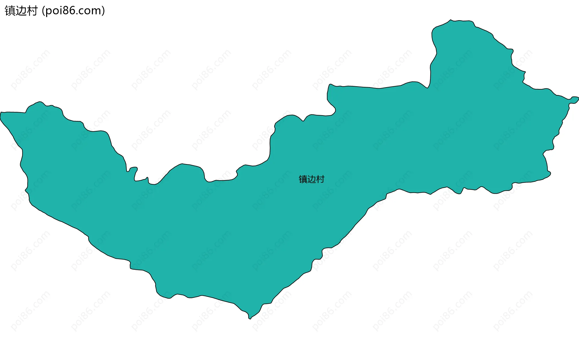 镇边村边界地图