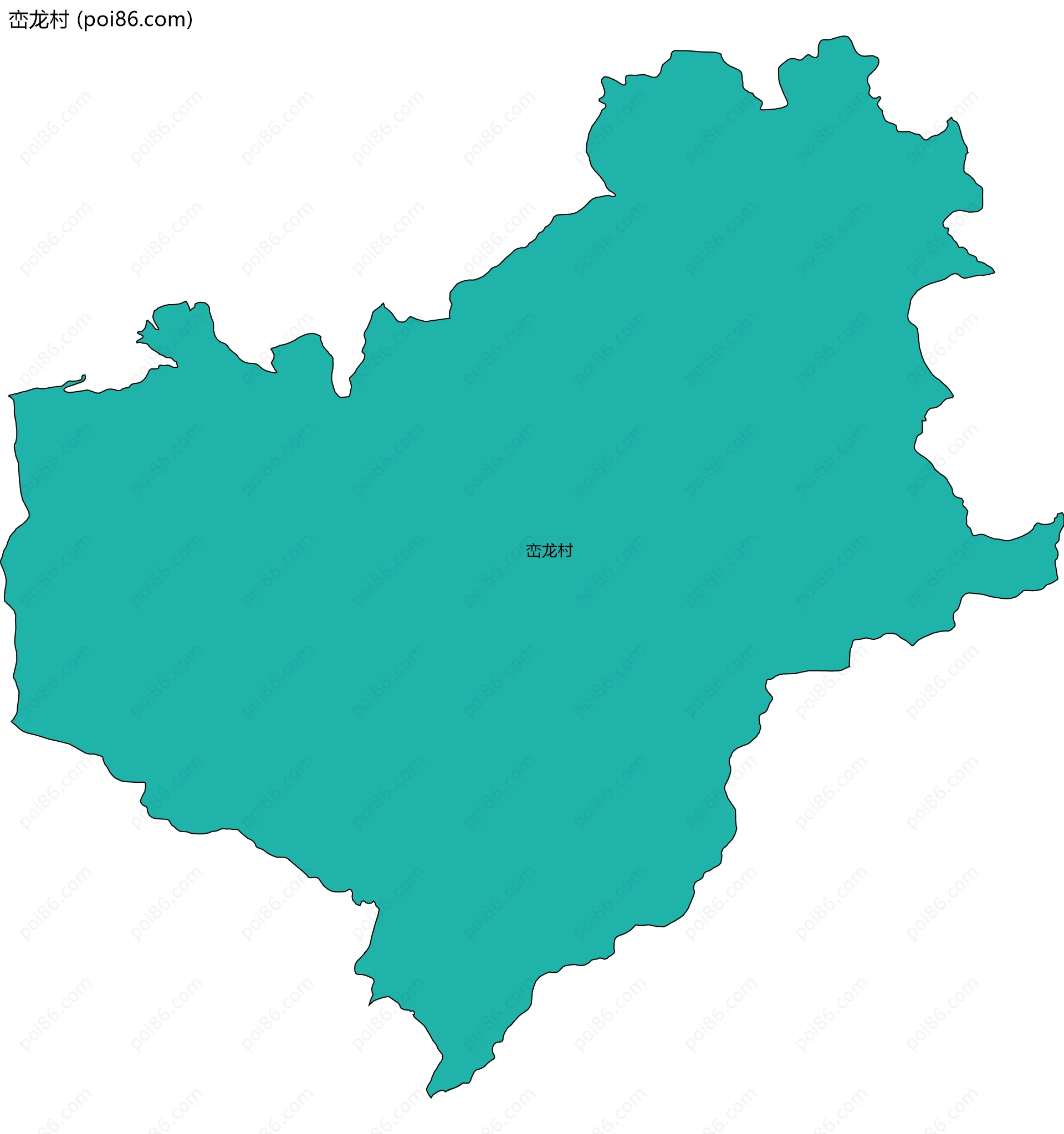 峦龙村边界地图