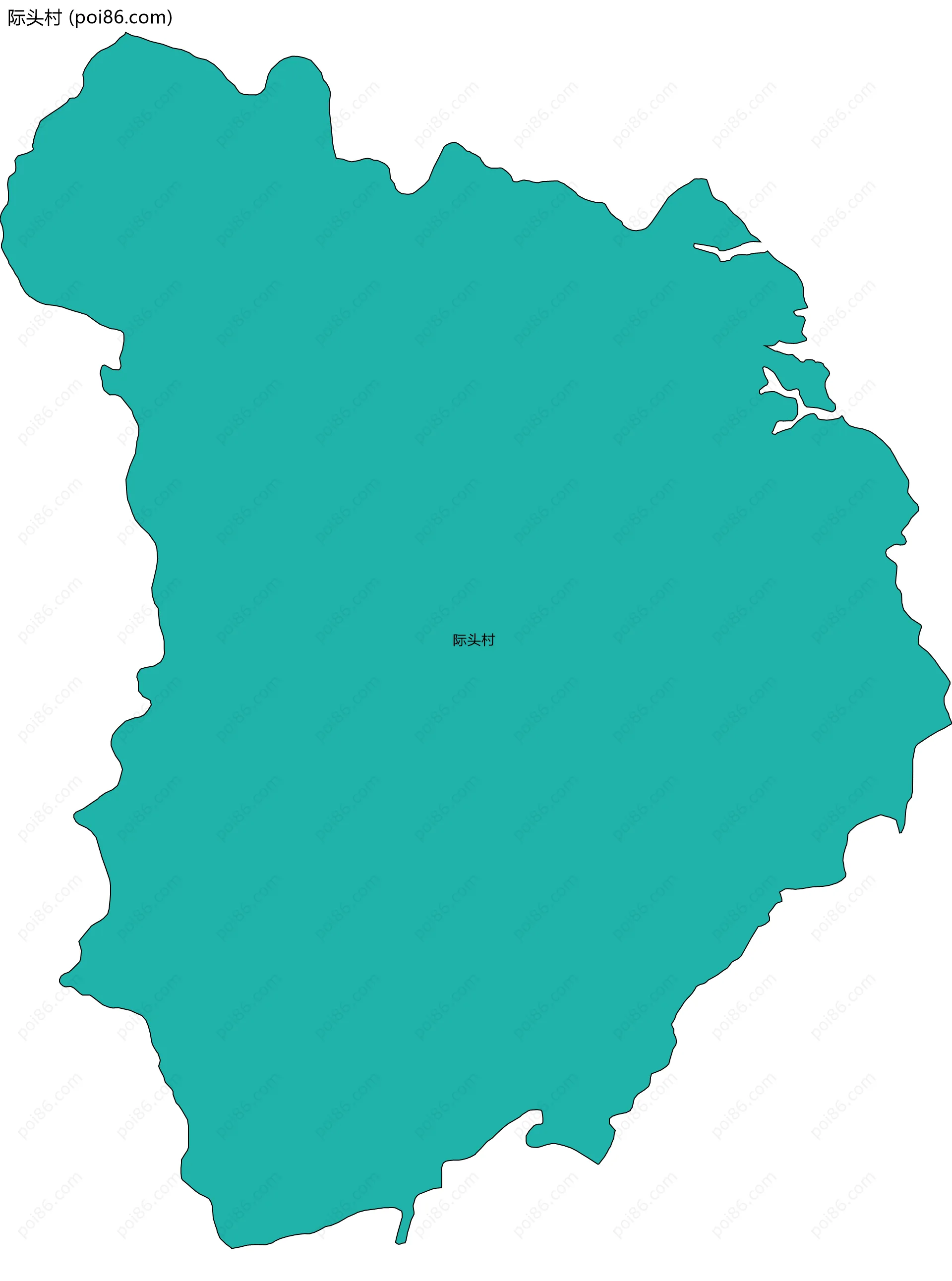 际头村边界地图