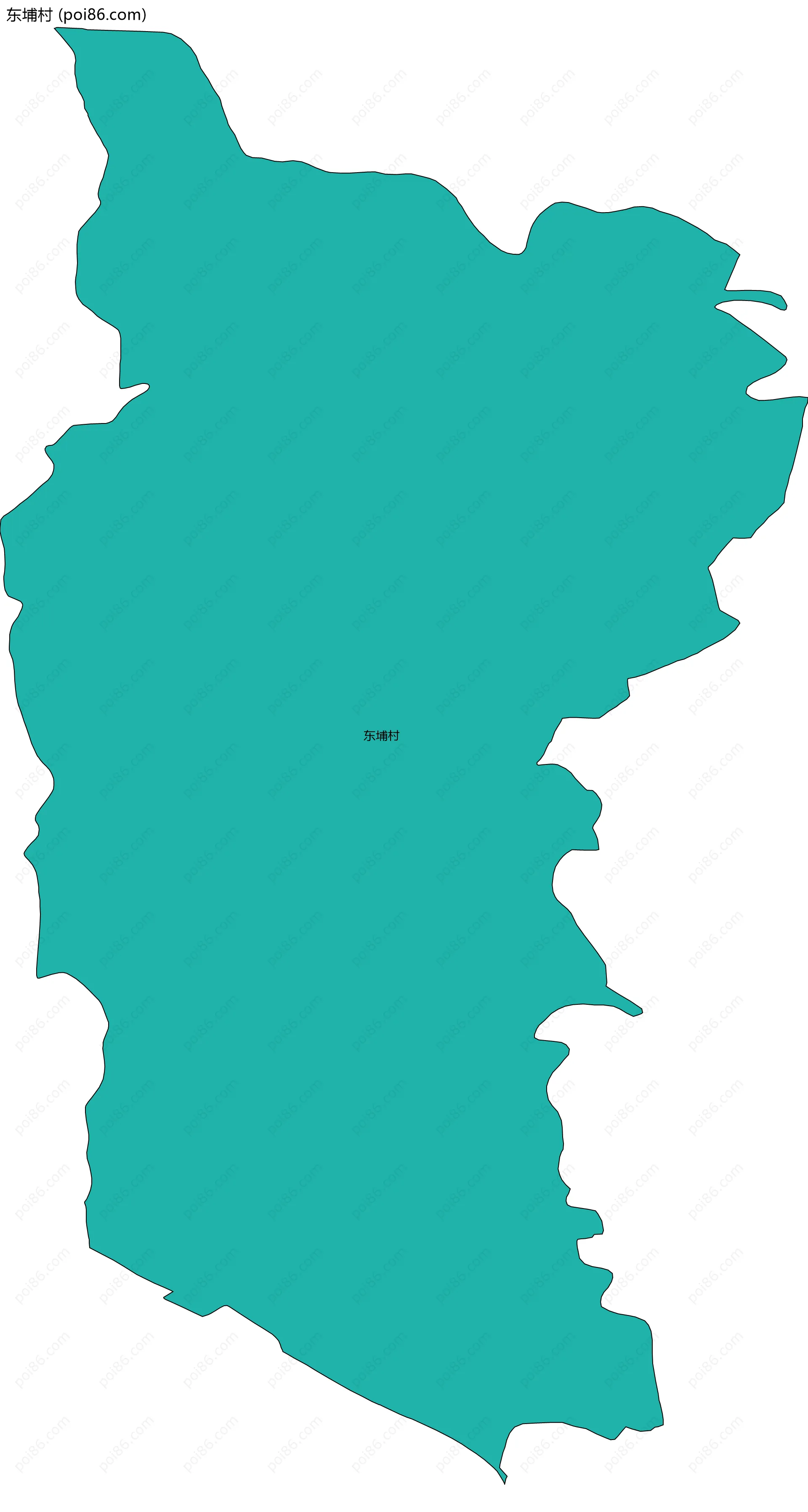 东埔村边界地图