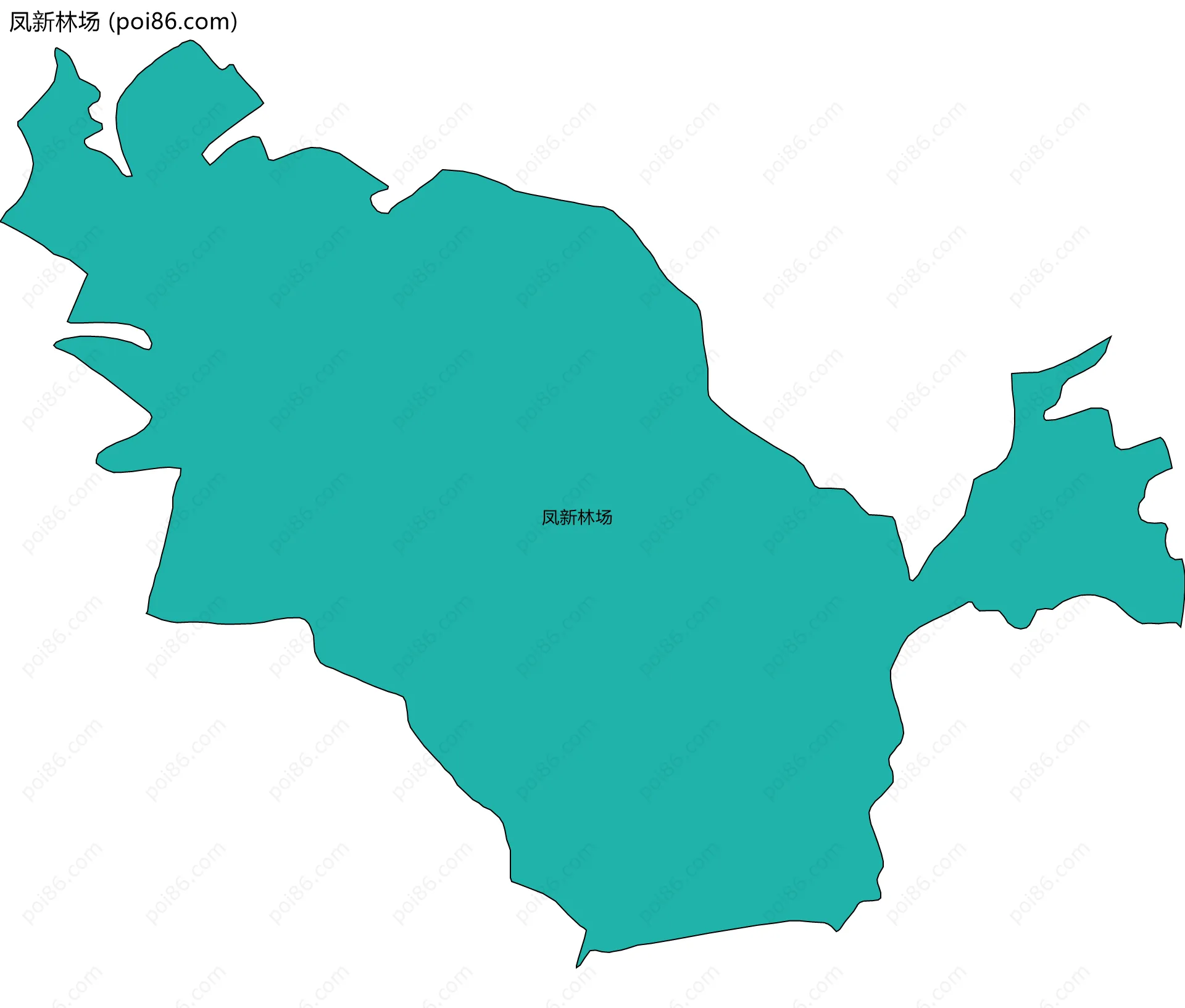 凤新林场边界地图