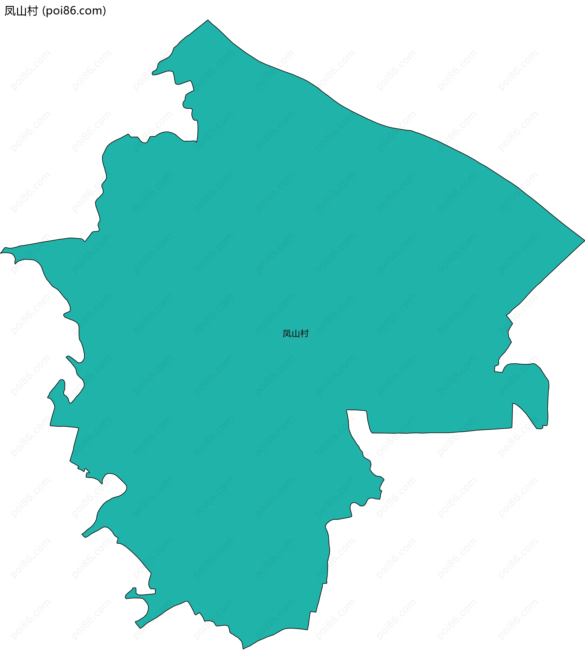 凤山村边界地图