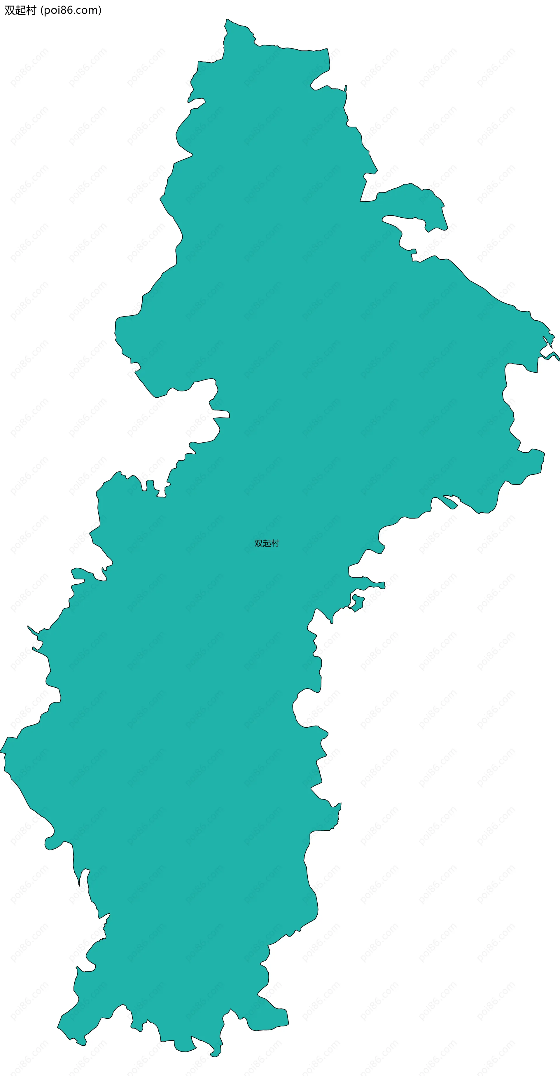 双起村边界地图