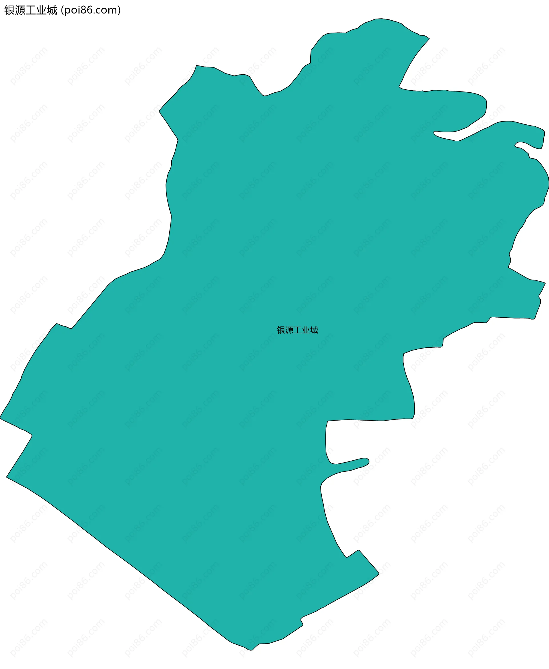 银源工业城边界地图