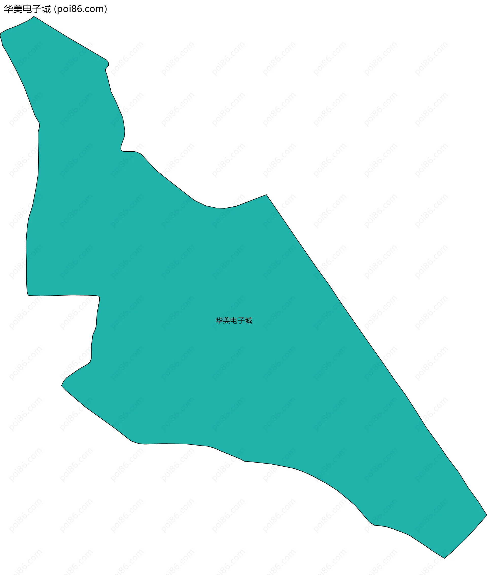 华美电子城边界地图