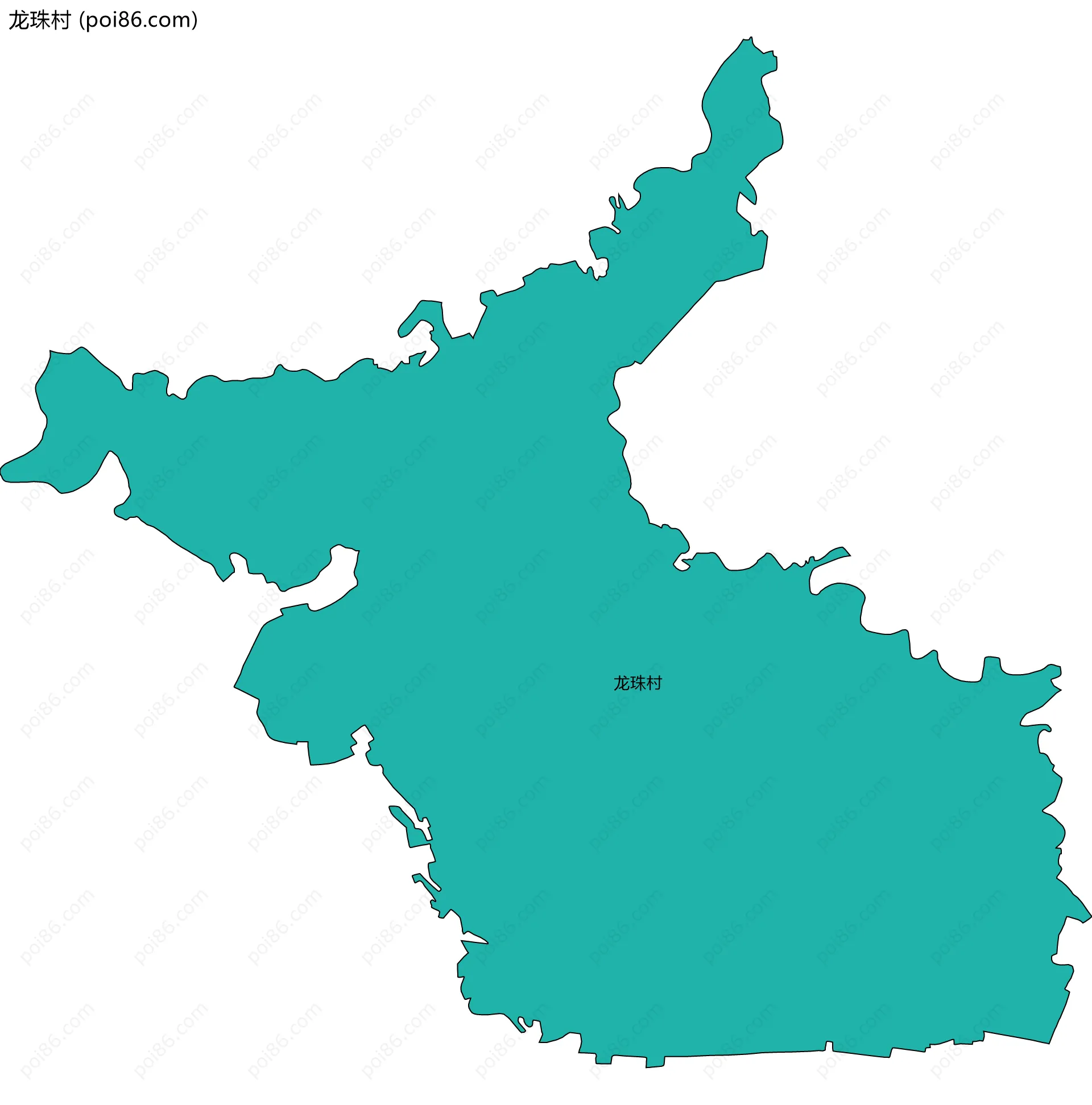 龙珠村边界地图