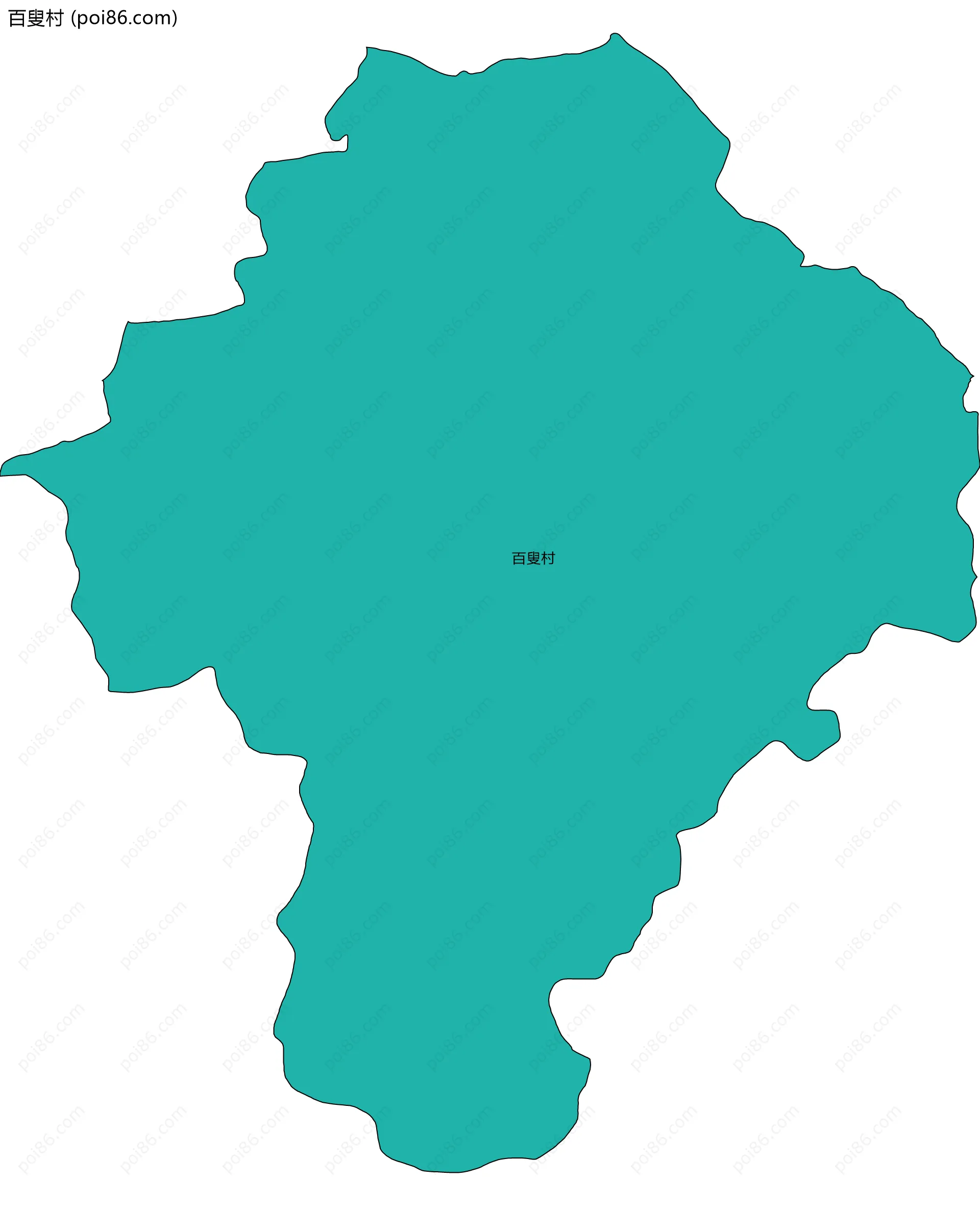 百叟村边界地图