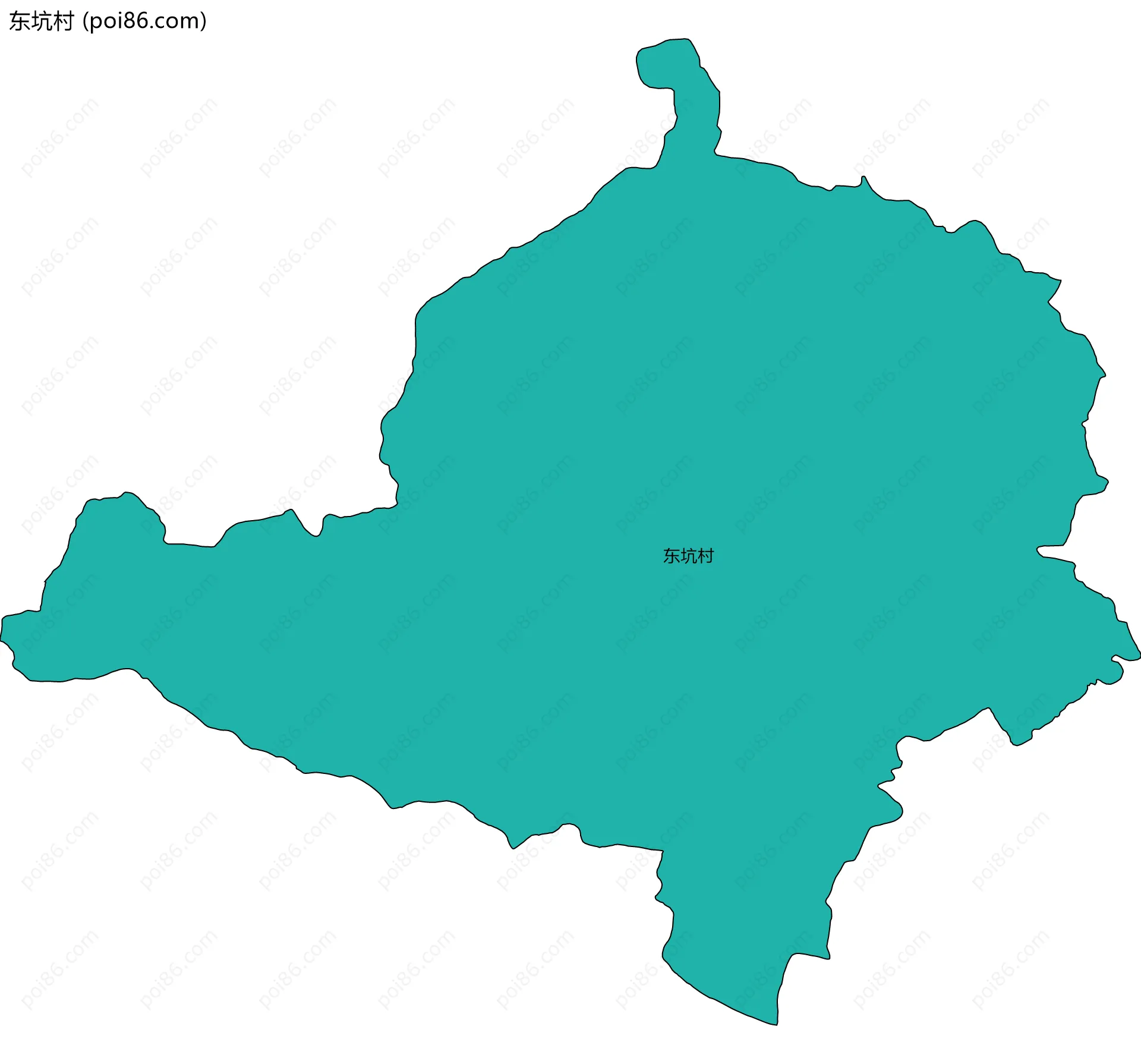 东坑村边界地图