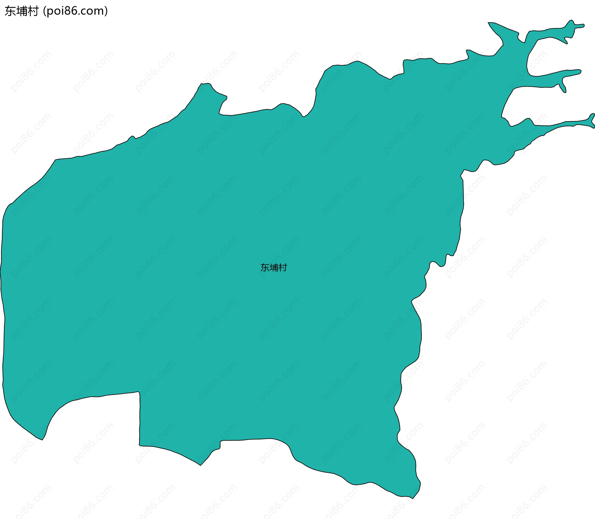 东埔村边界地图