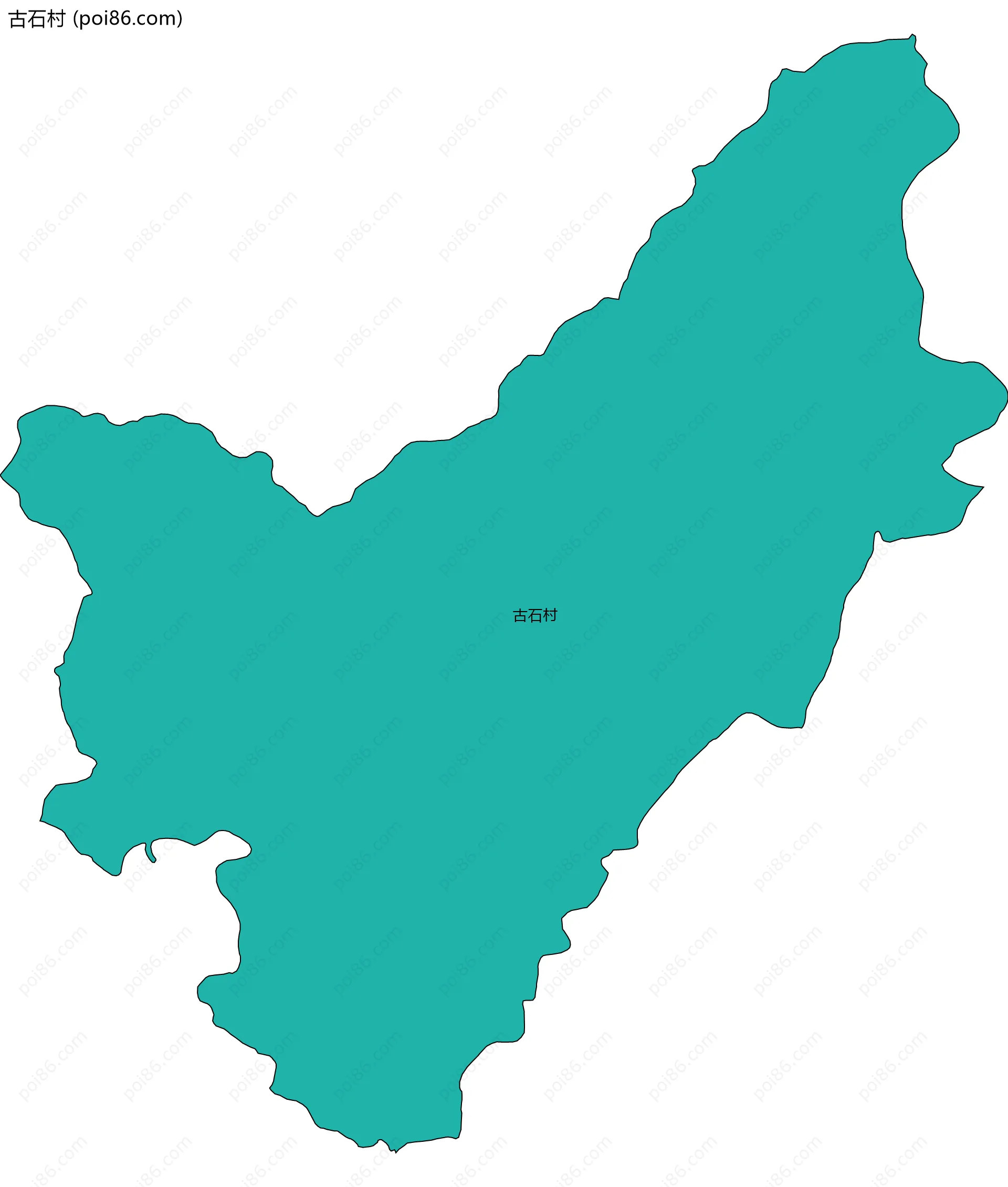 古石村边界地图