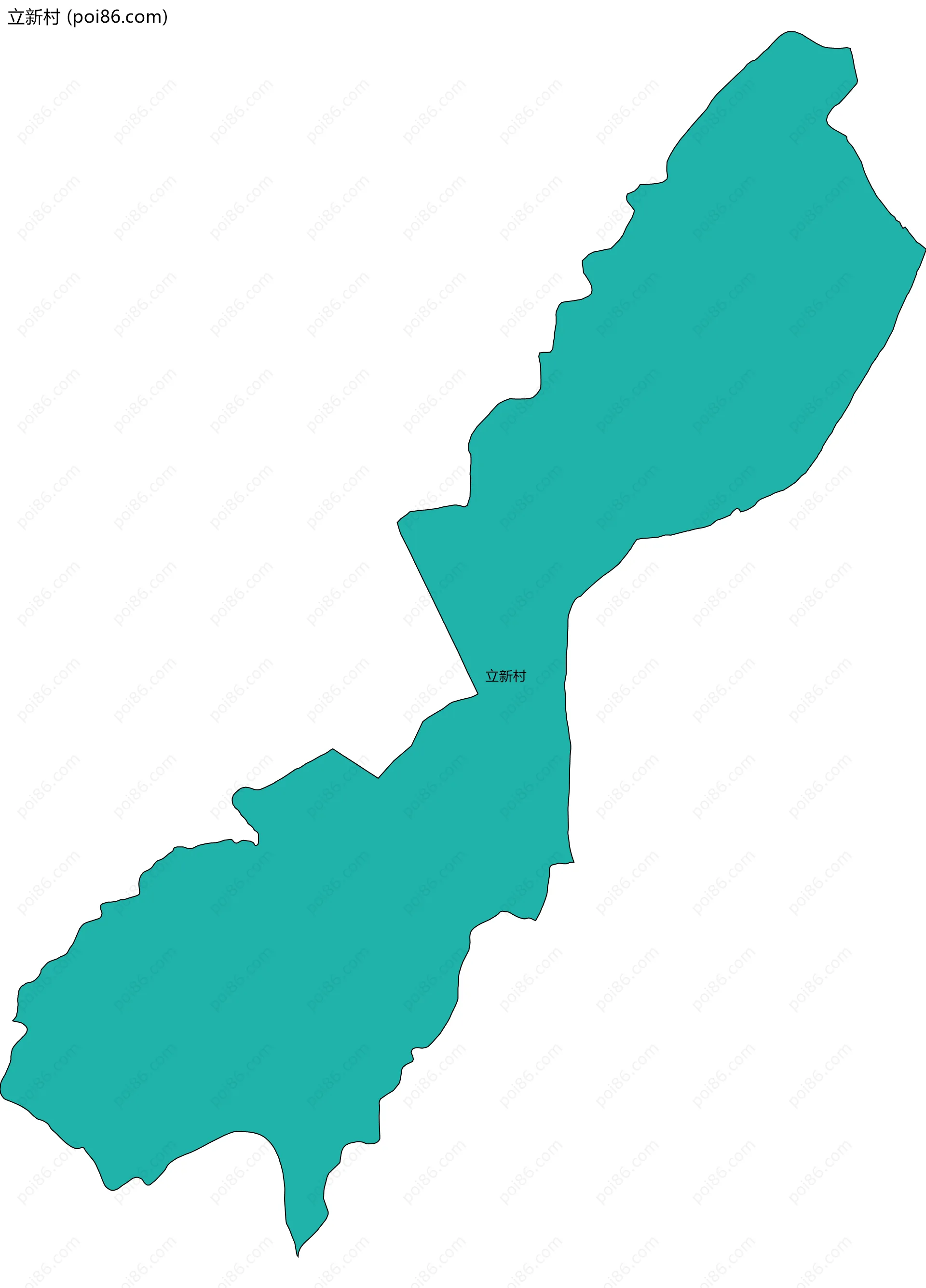 立新村边界地图