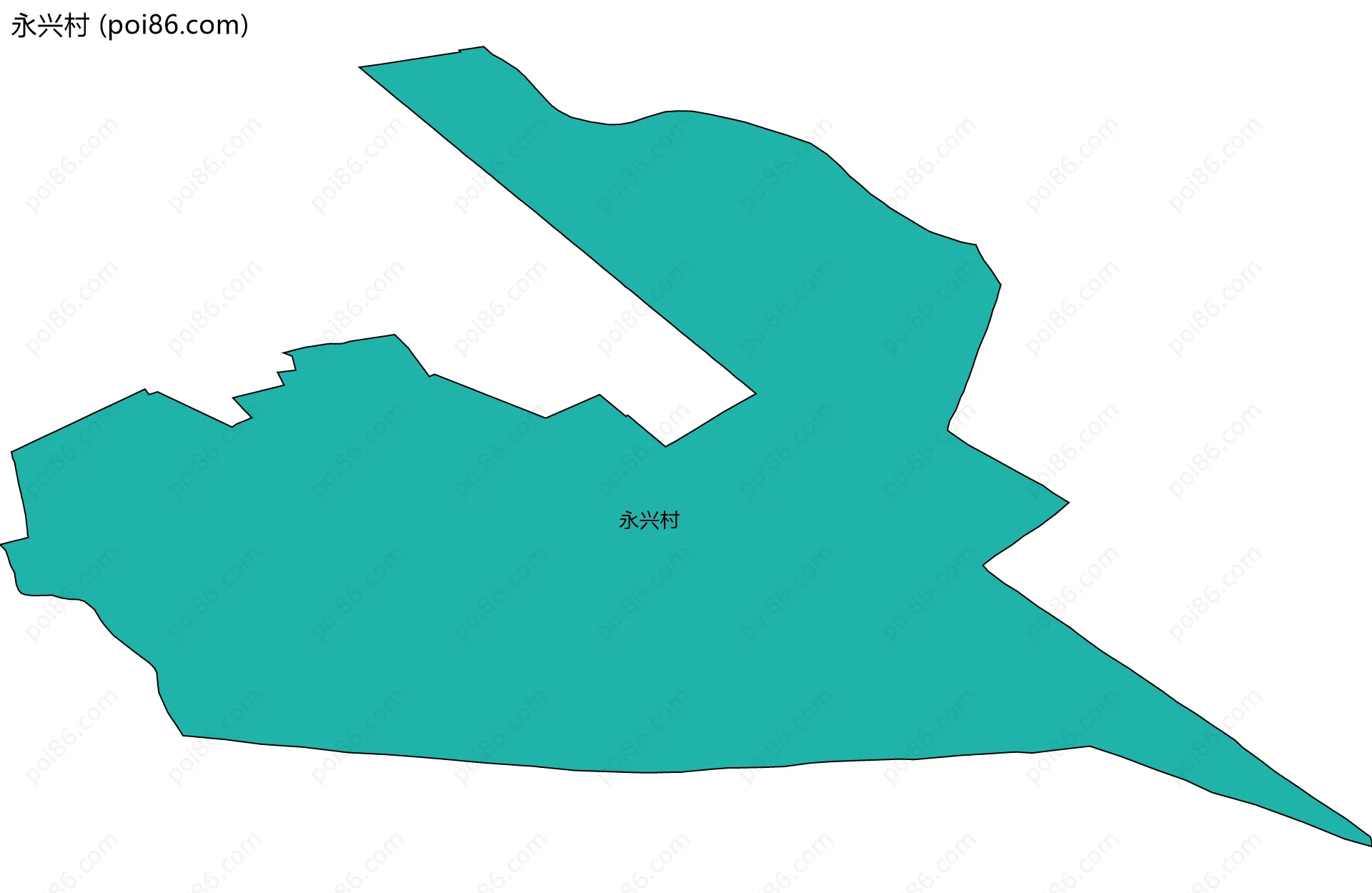 永兴村边界地图