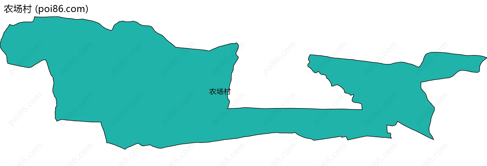 农场村边界地图