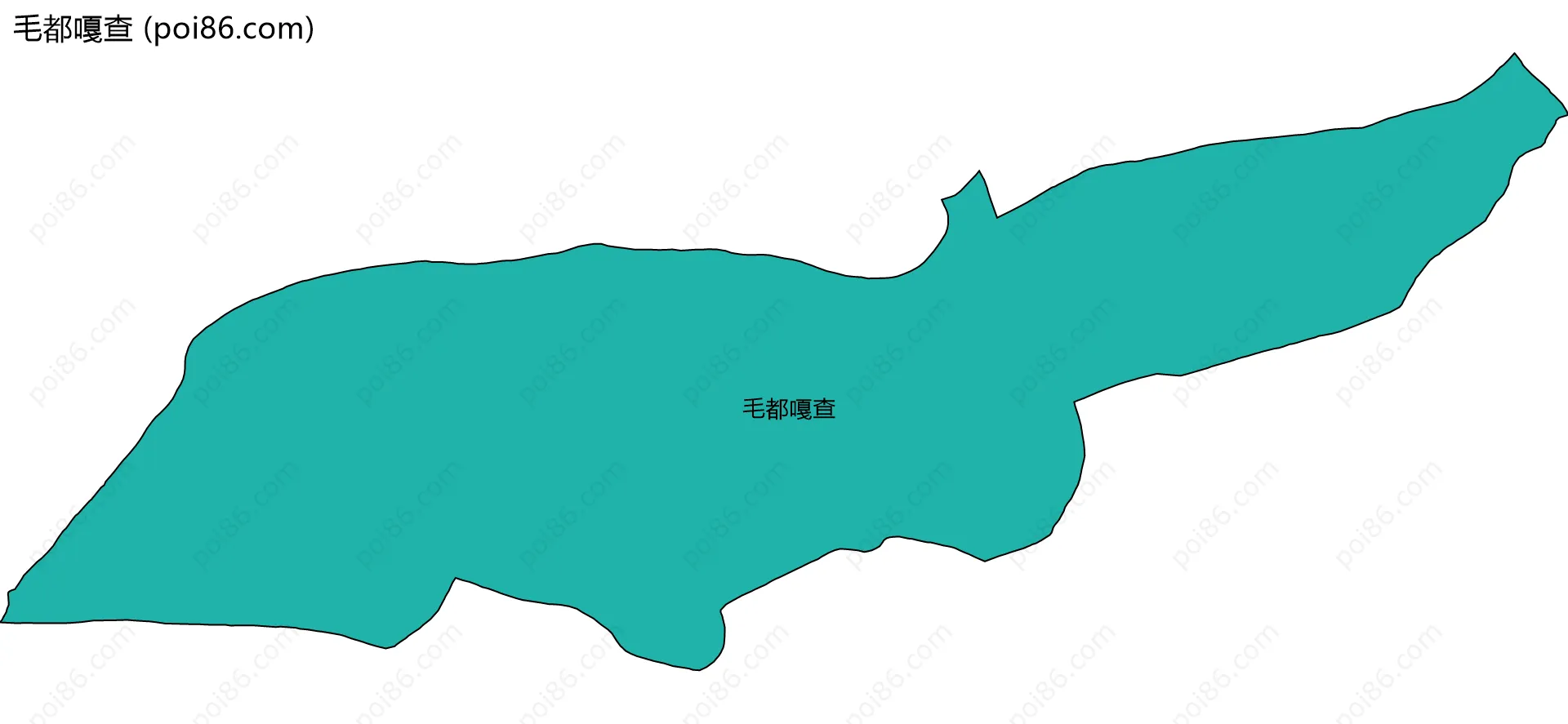 毛都嘎查边界地图