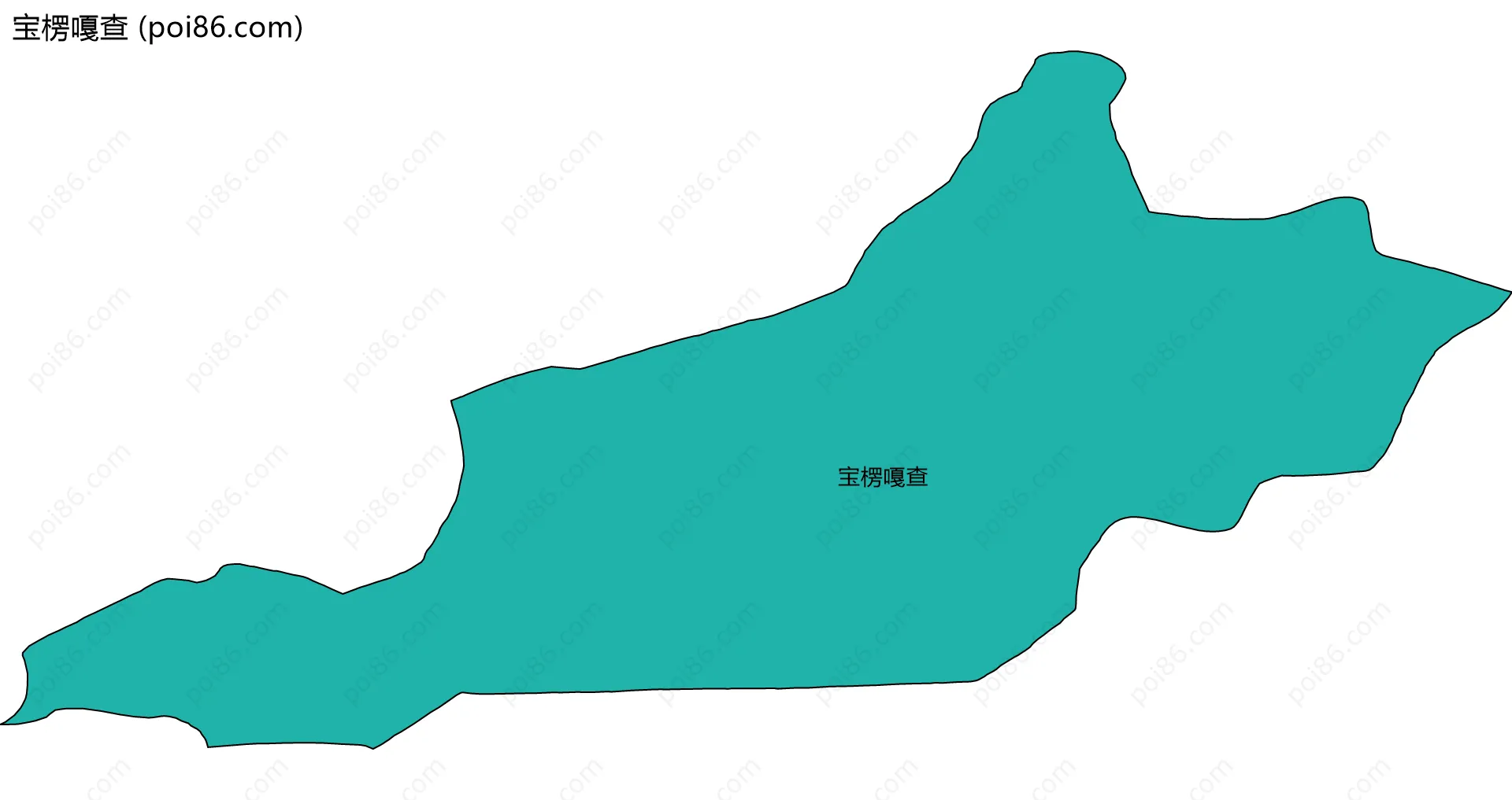 宝楞嘎查边界地图