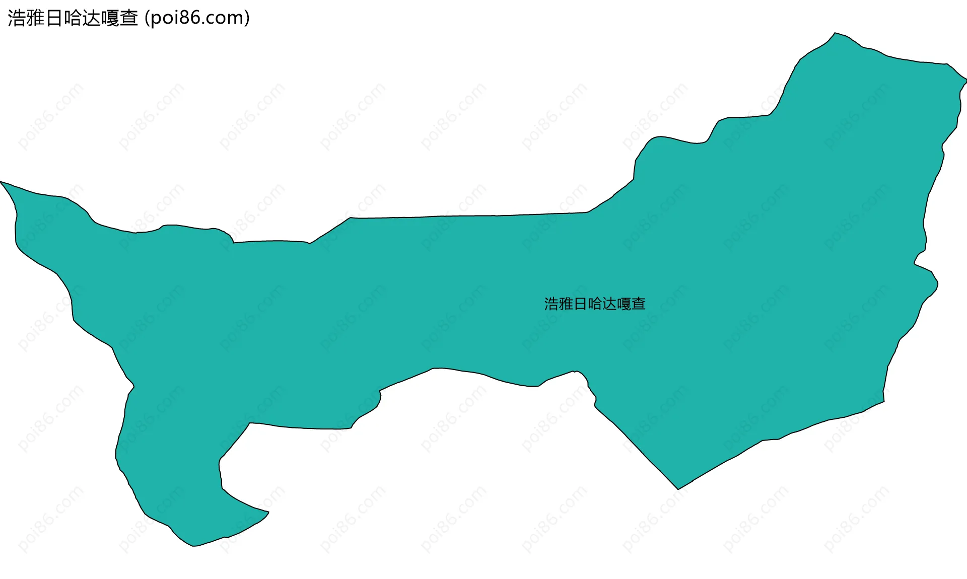 浩雅日哈达嘎查边界地图