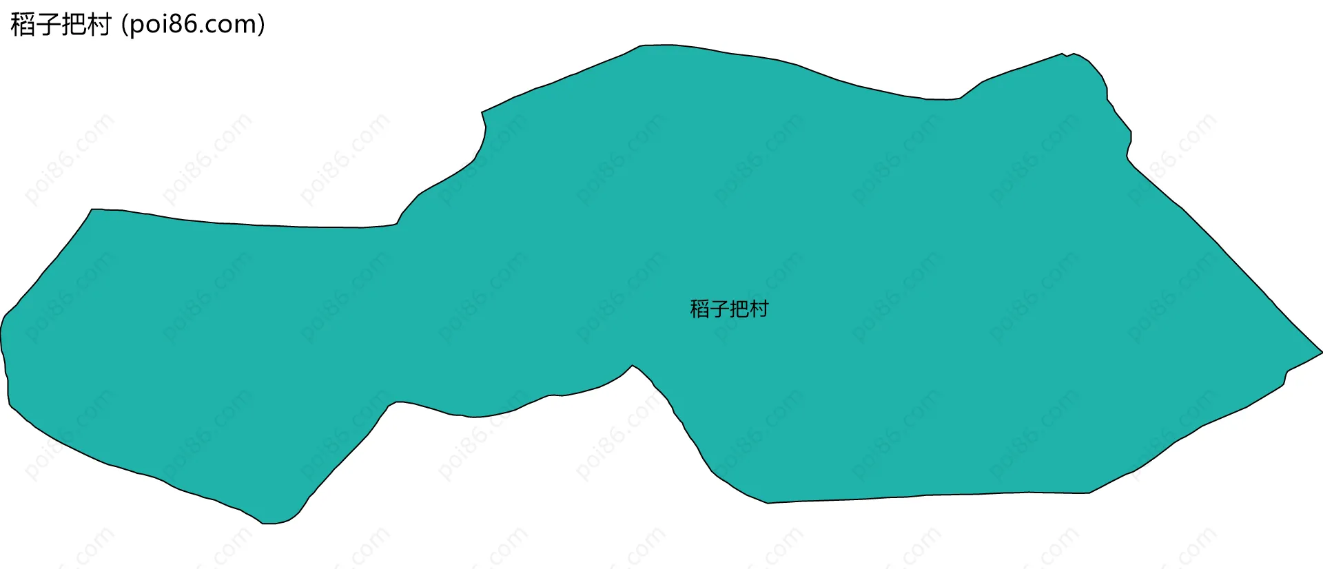 稻子把村边界地图