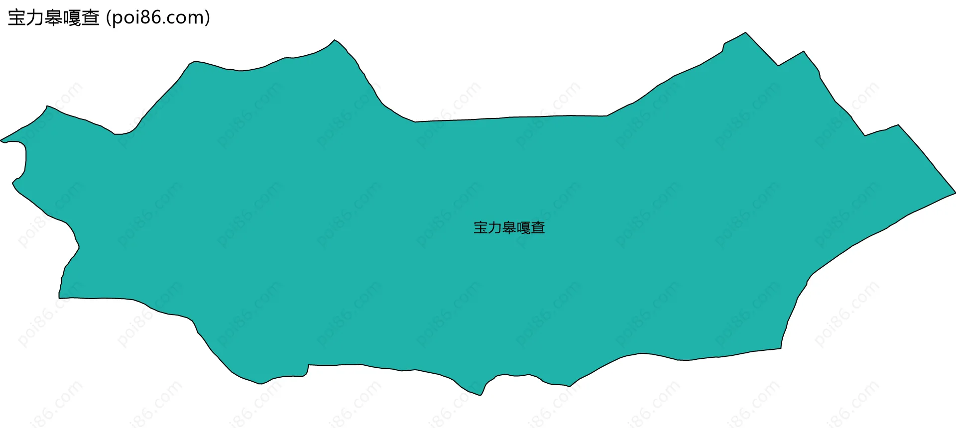 宝力皋嘎查边界地图