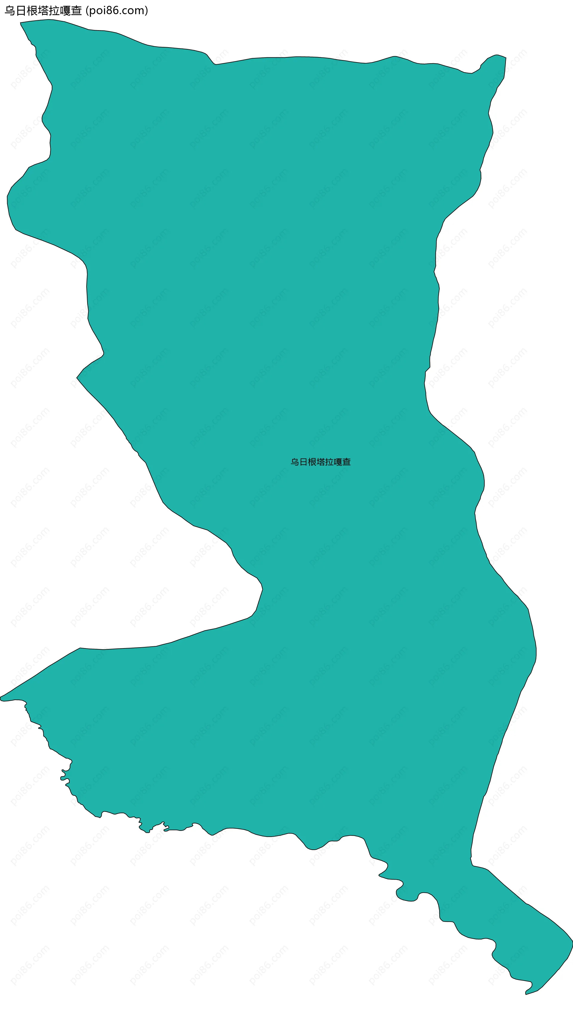 乌日根塔拉嘎查边界地图