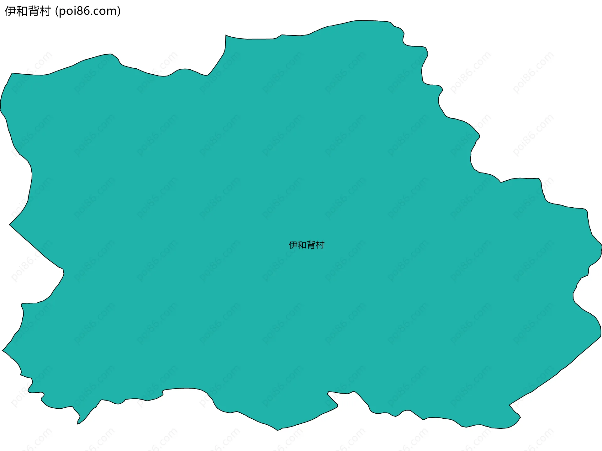 伊和背村边界地图