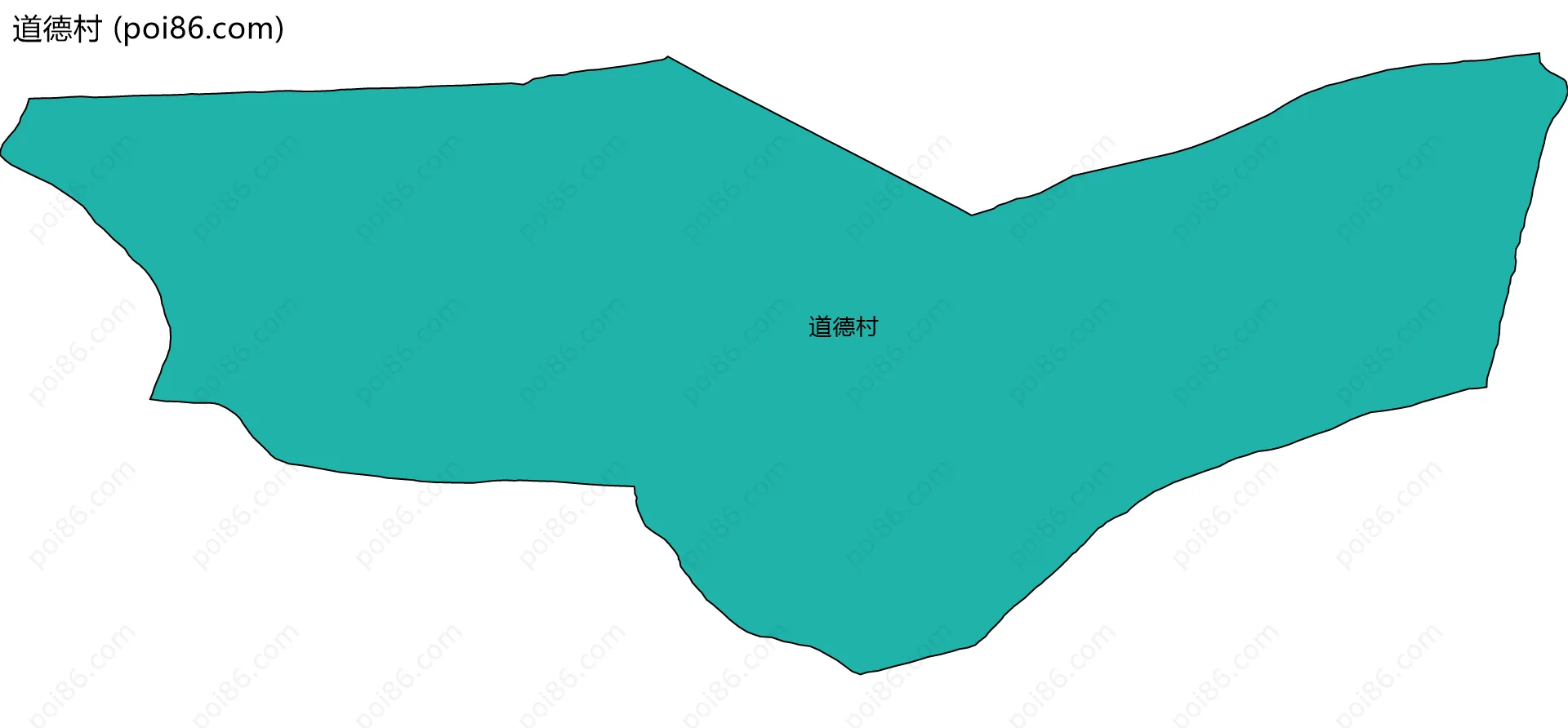 道德村边界地图