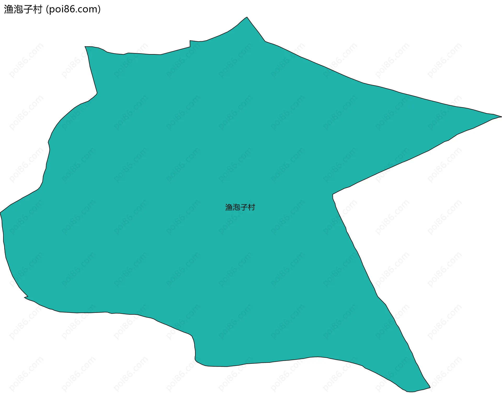 渔泡子村边界地图