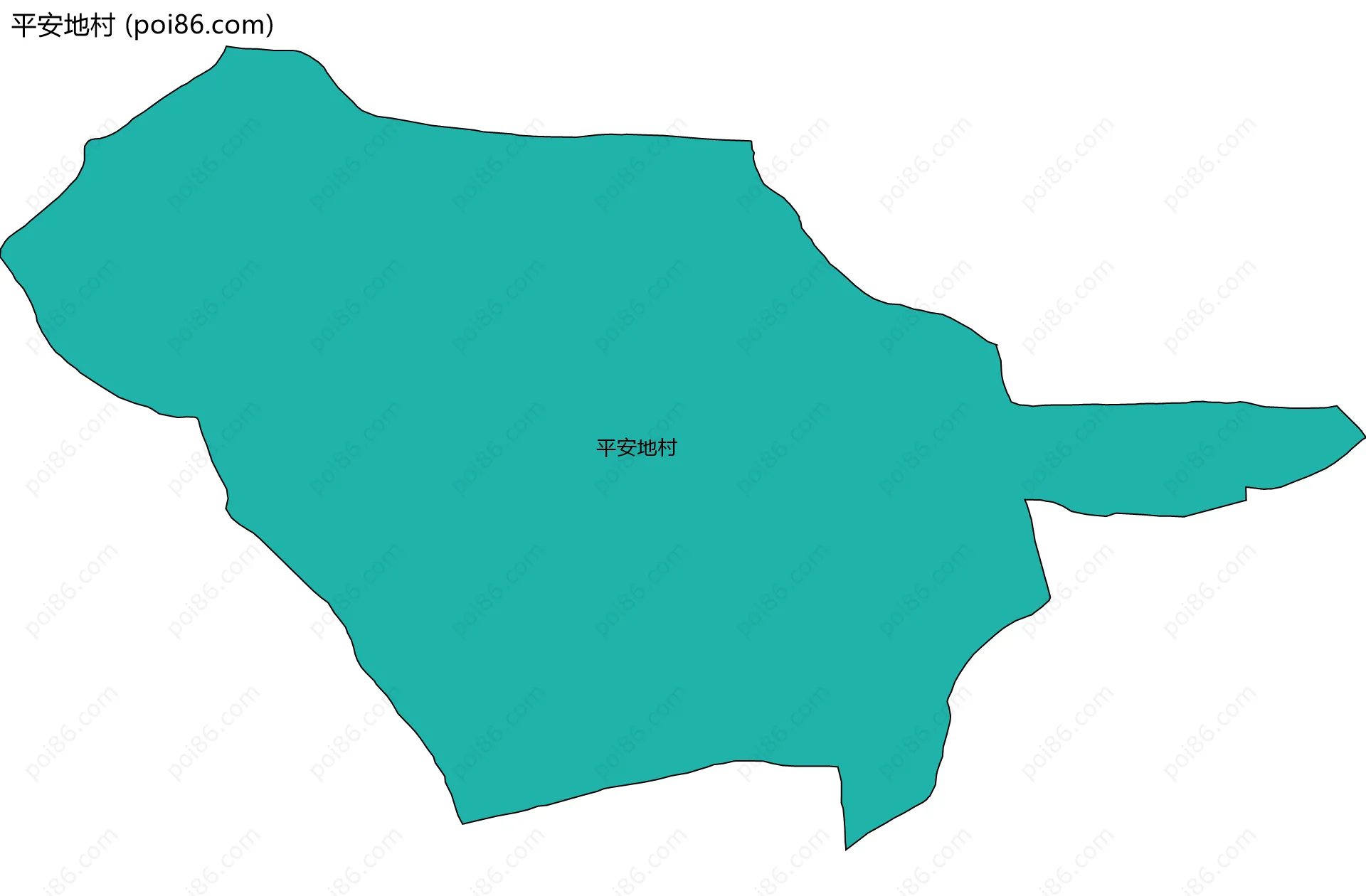 平安地村边界地图