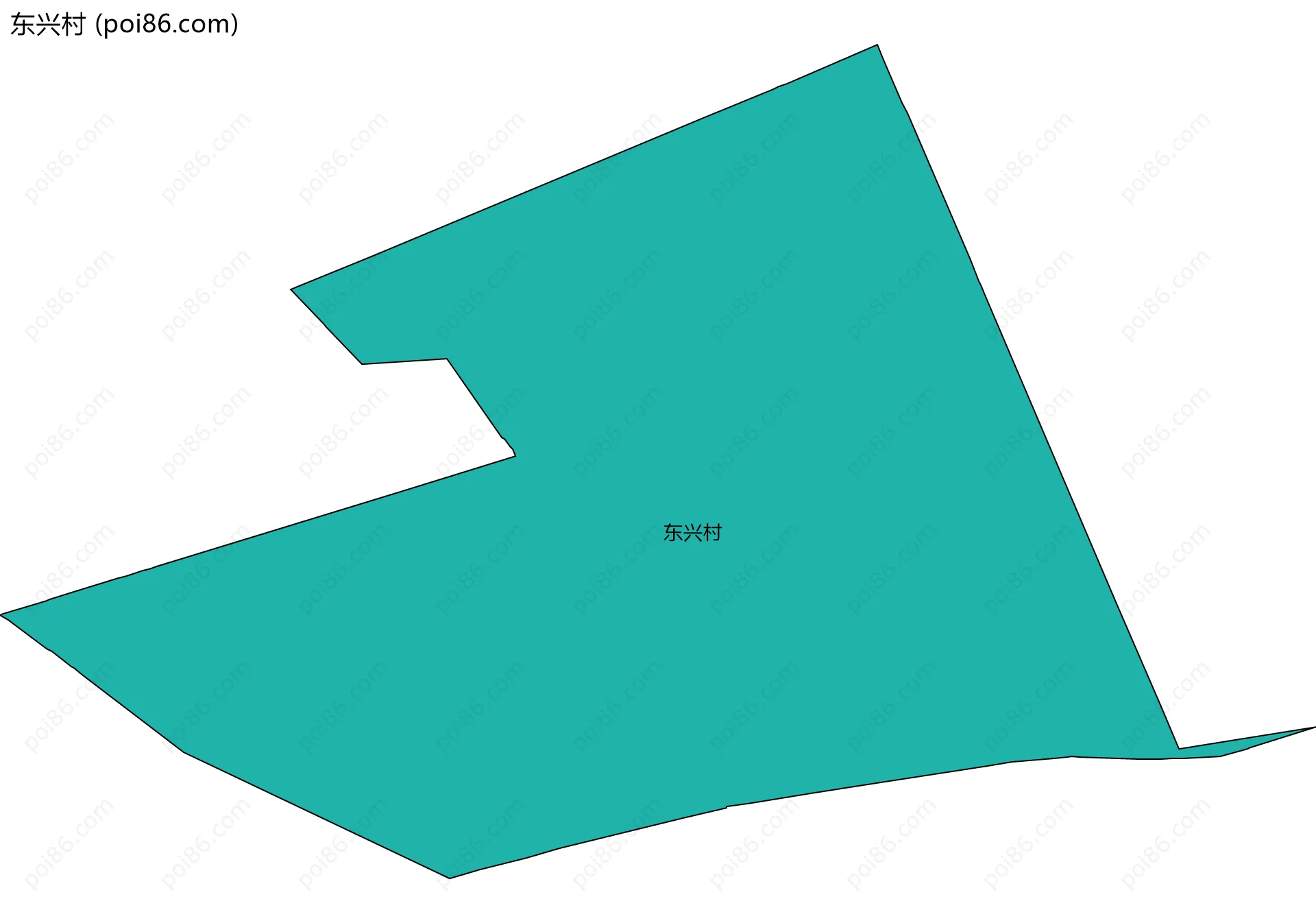东兴村边界地图
