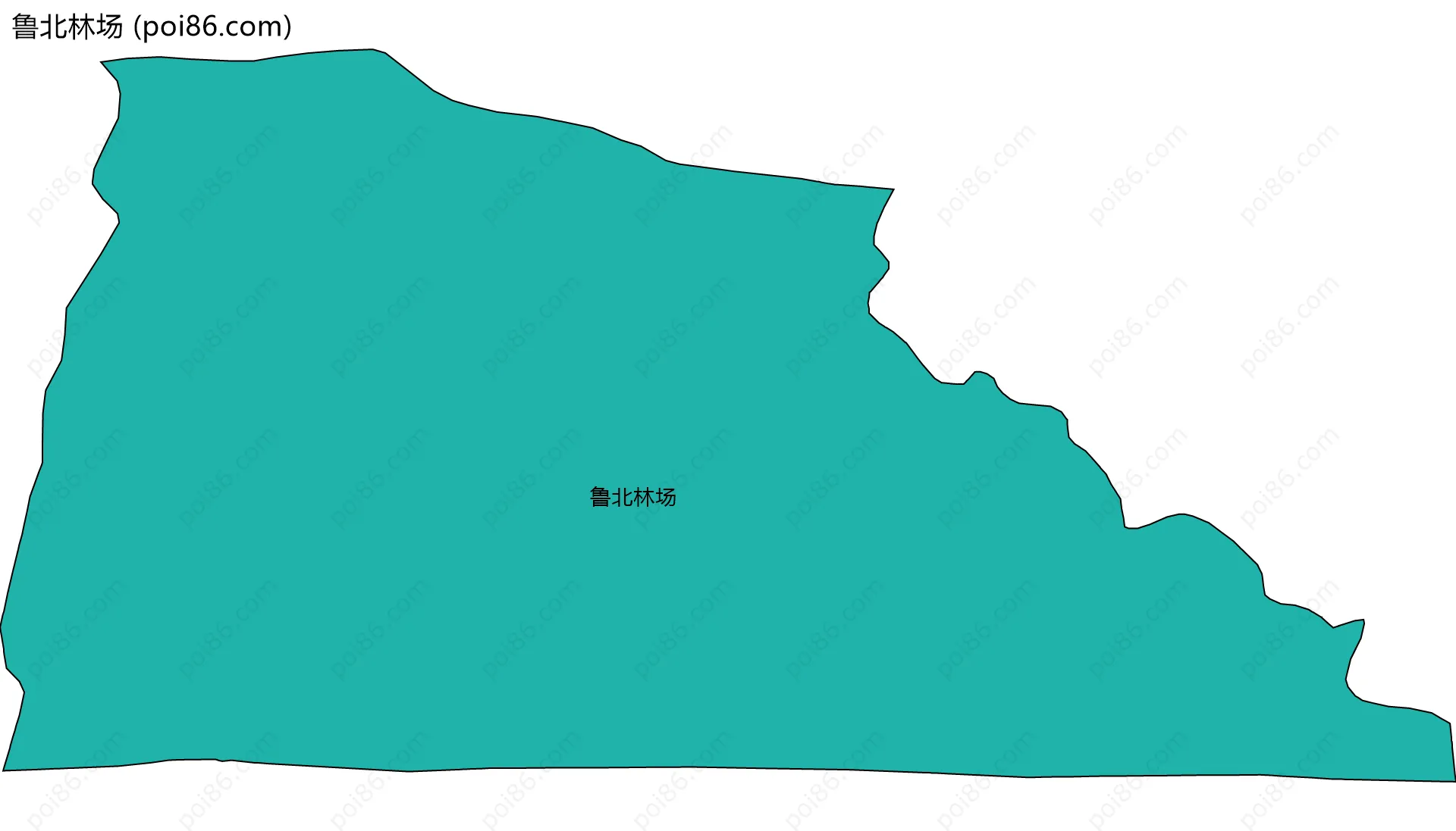 鲁北林场边界地图