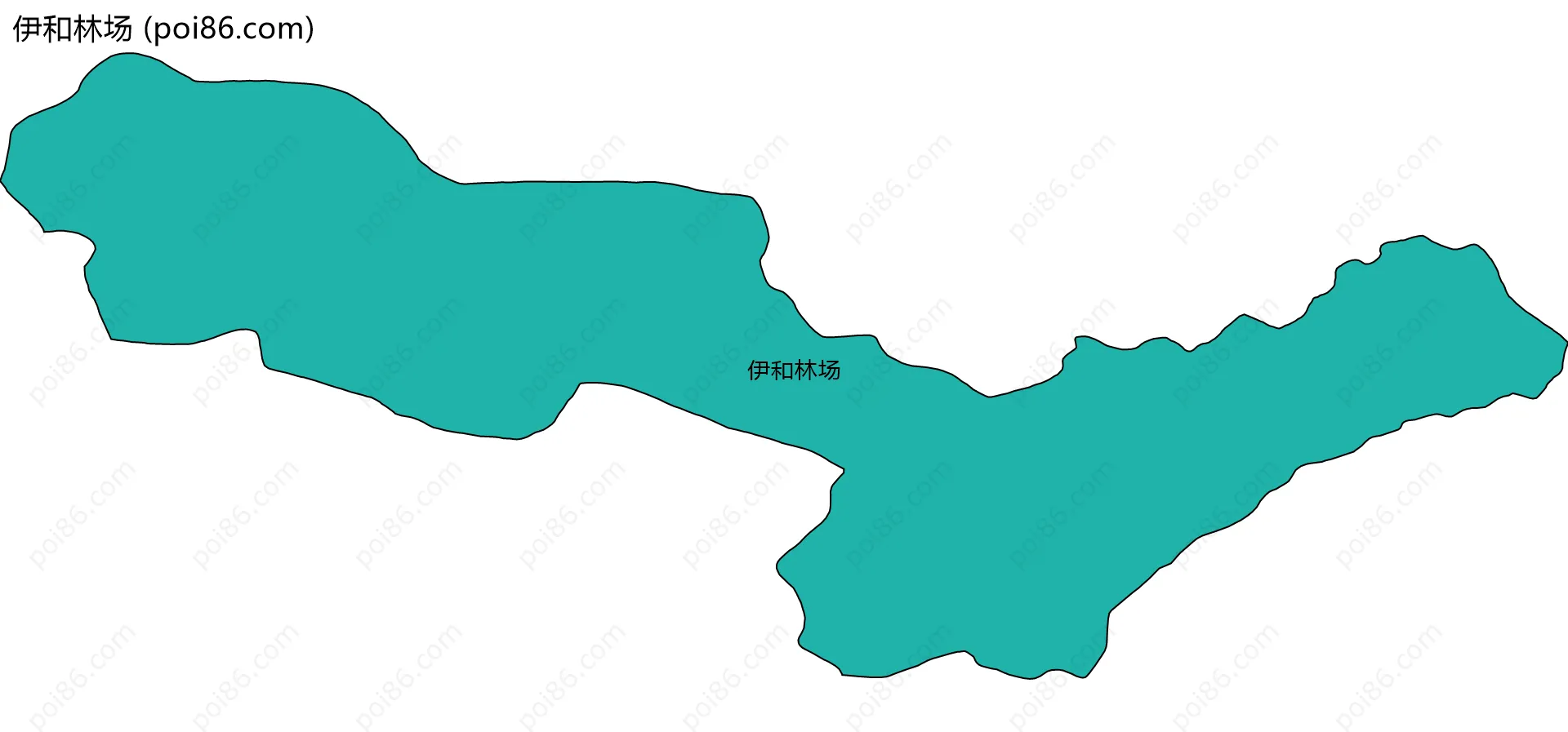 伊和林场边界地图