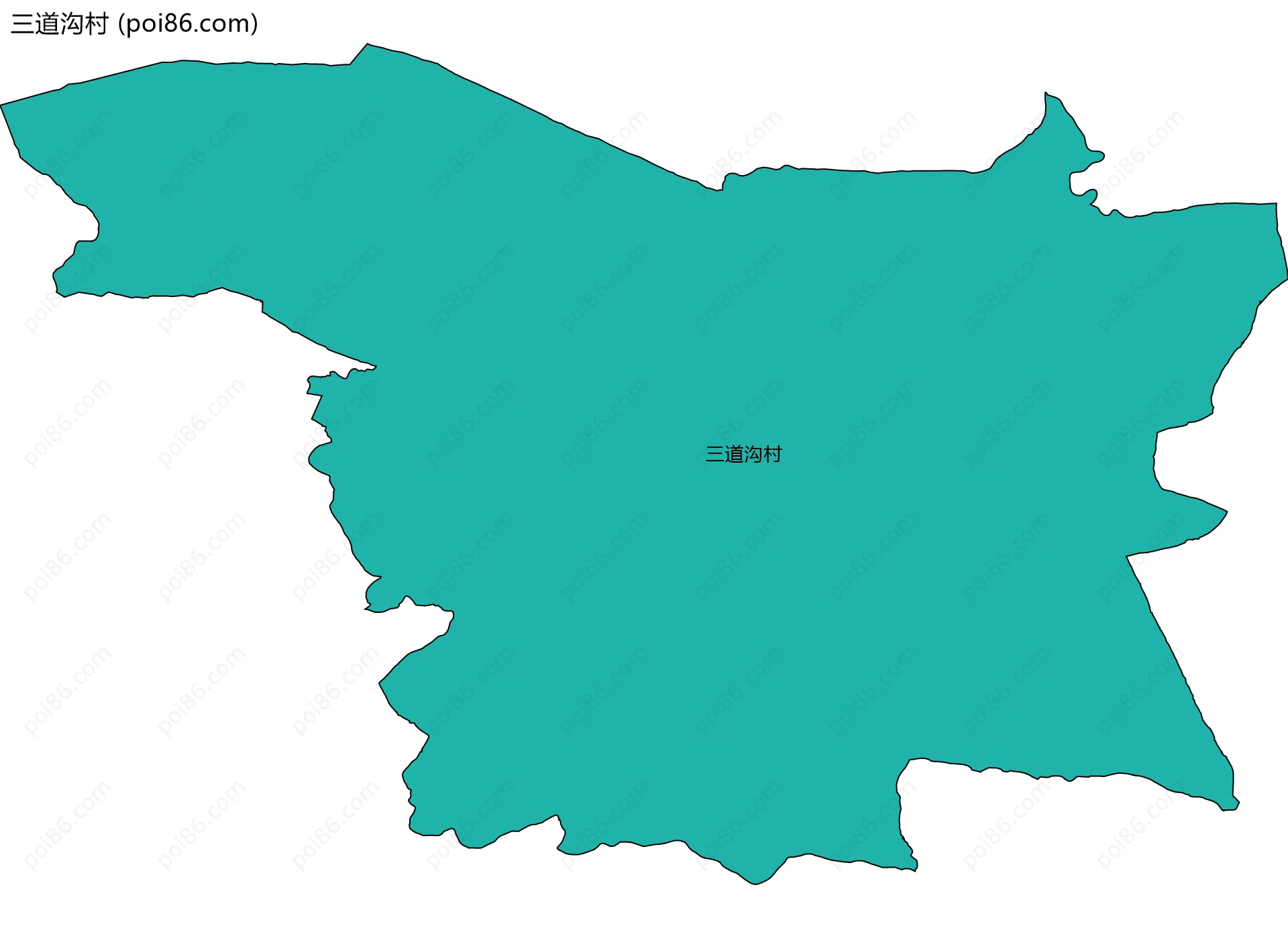 三道沟村边界地图